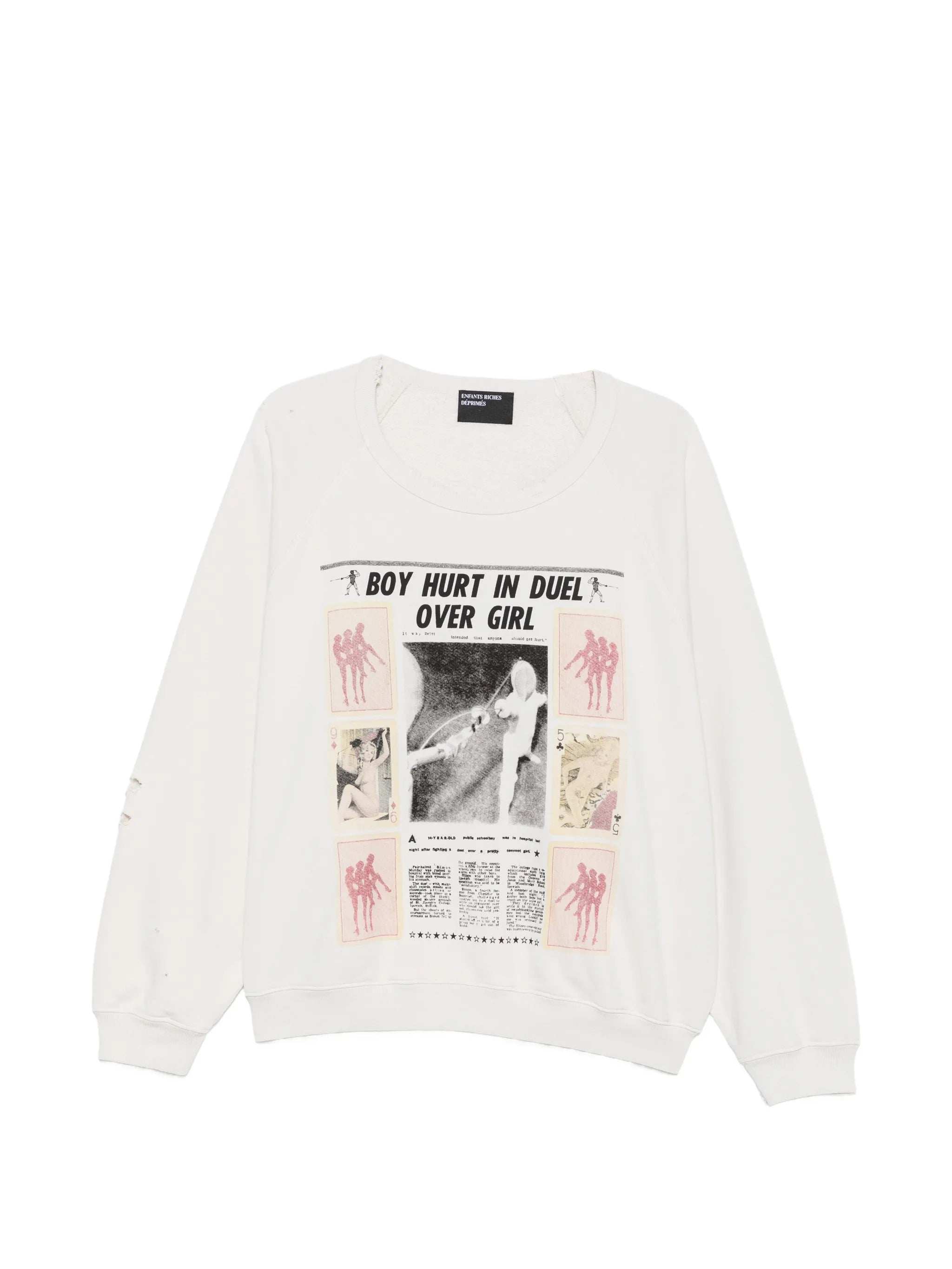 Enfants Riches Déprimés Enfants Riches Déprimés Boy Hurt In A Duel Sweater