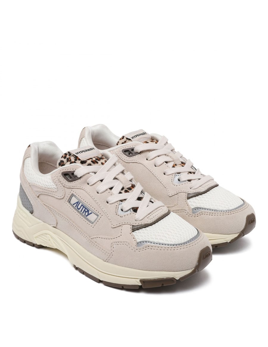 Autry Hyperway mesh and leopard sneakers, view 4