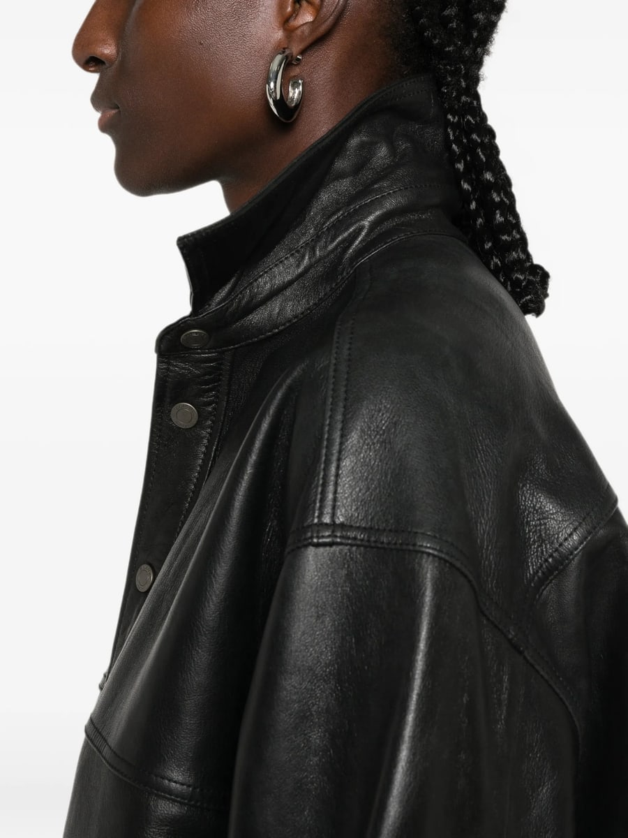 Haikure Haikure Leather Oversized Jacket, view 2