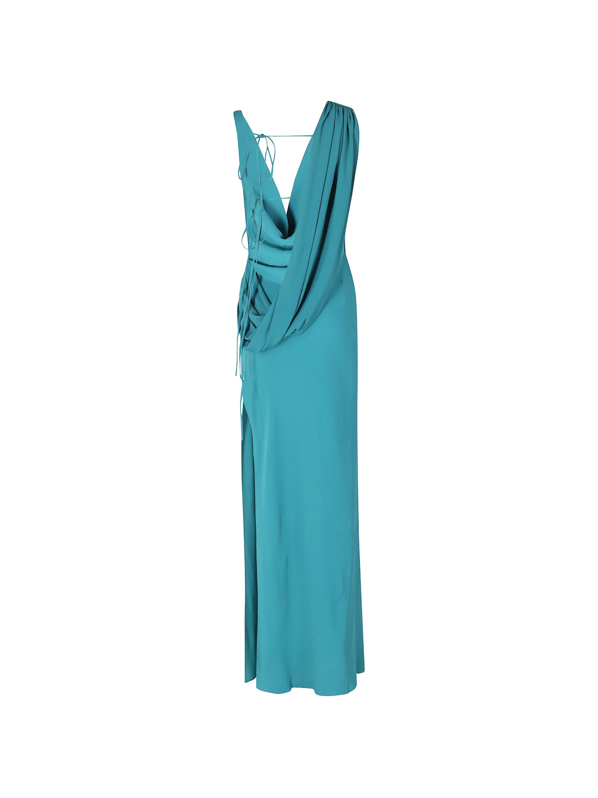 The Andamane The Andamane Draped Tie-fastening Dress, view 2