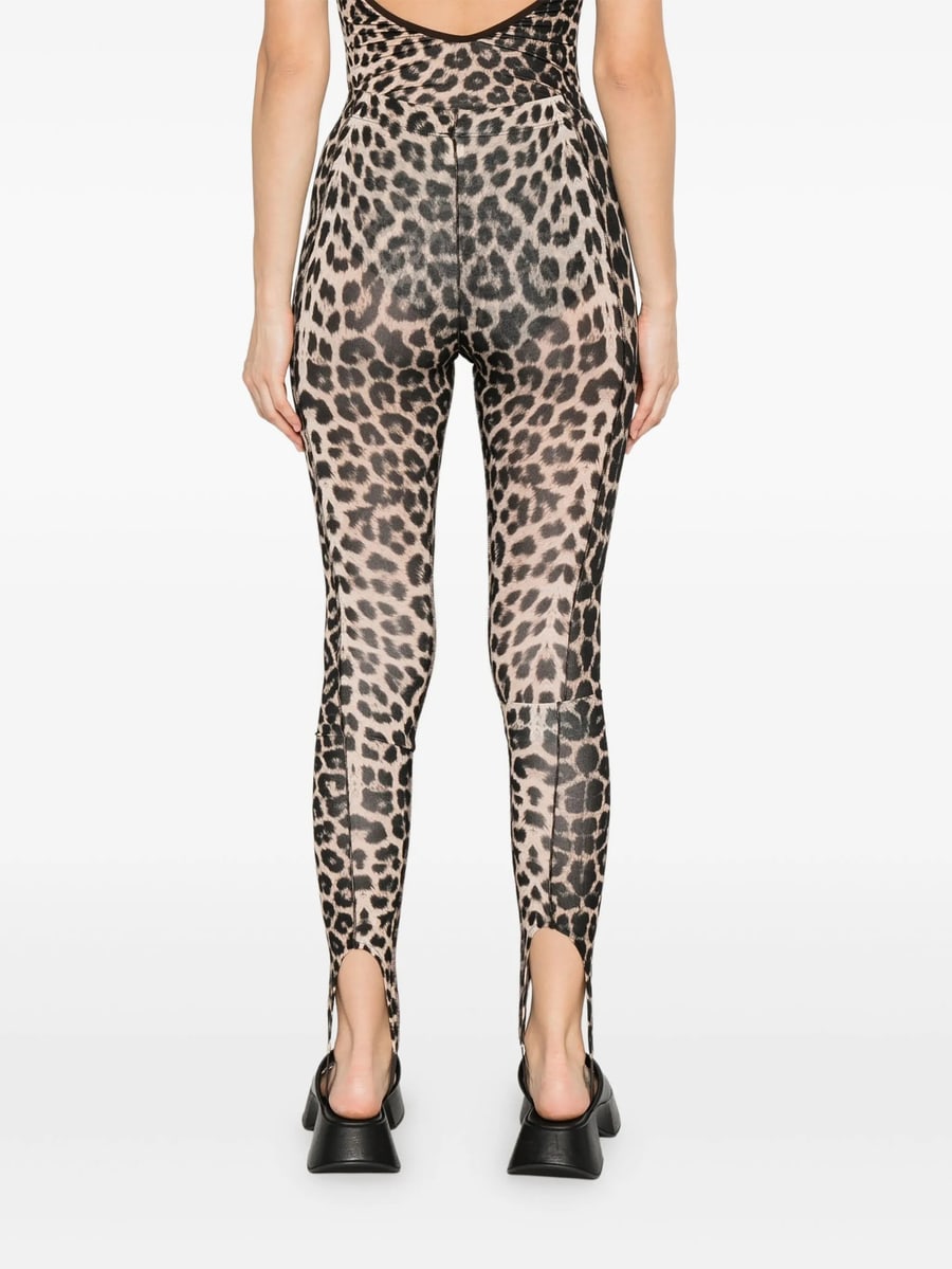 Baserange Baserange Leopard-print Leggings, view 4