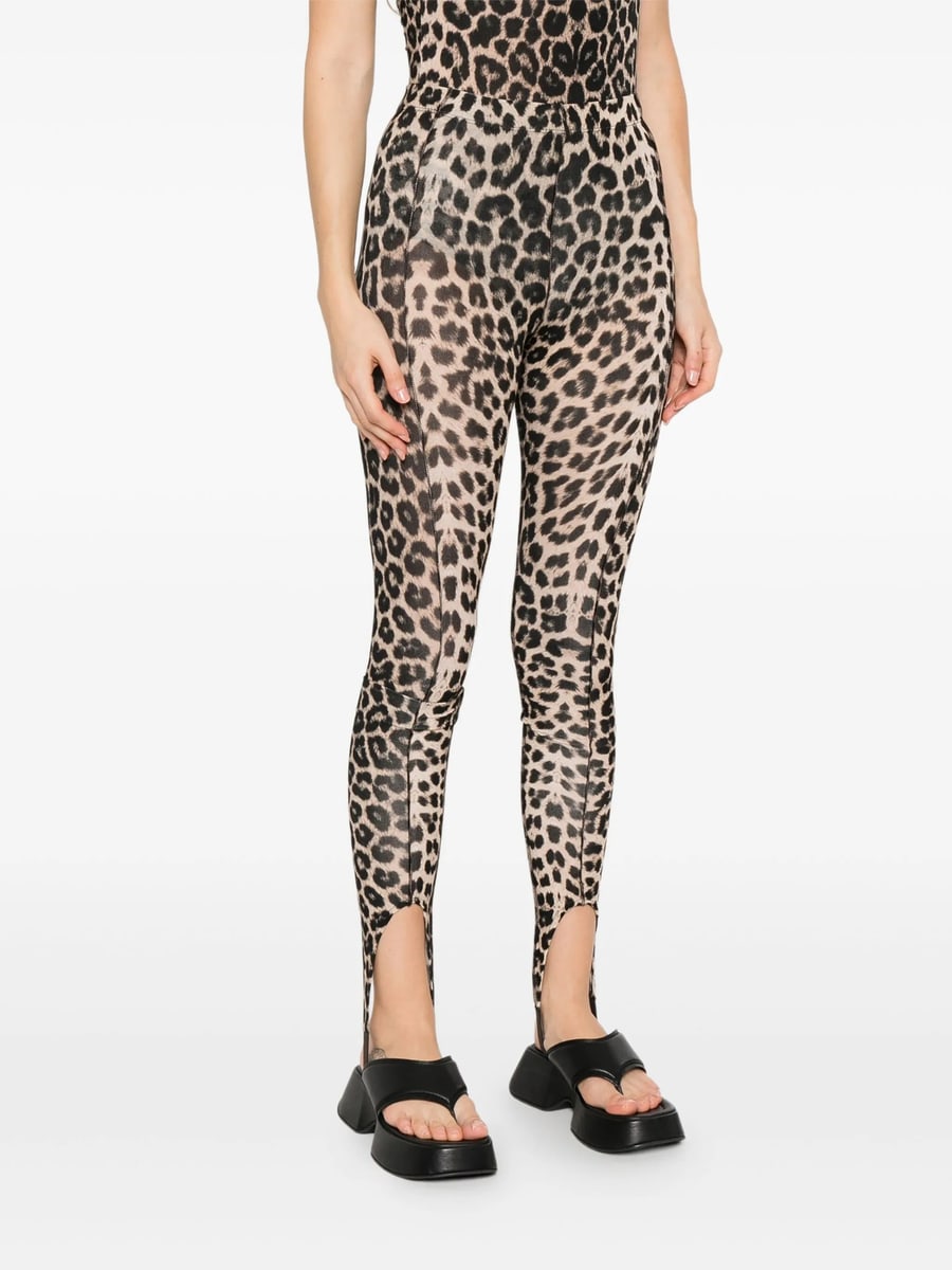 Baserange Baserange Leopard-print Leggings, view 5