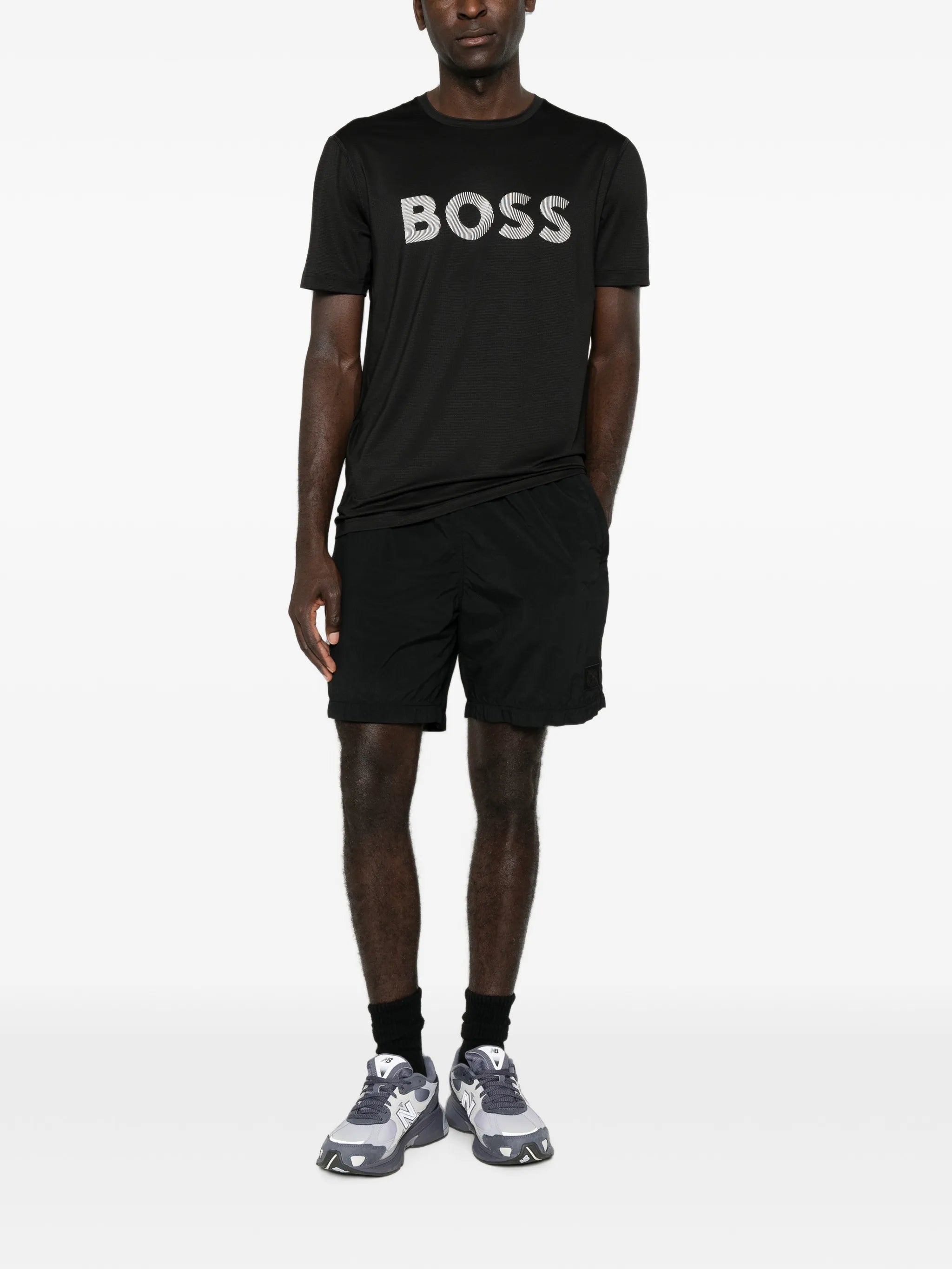 Boss Boss Logo-print T-shirt, view 2