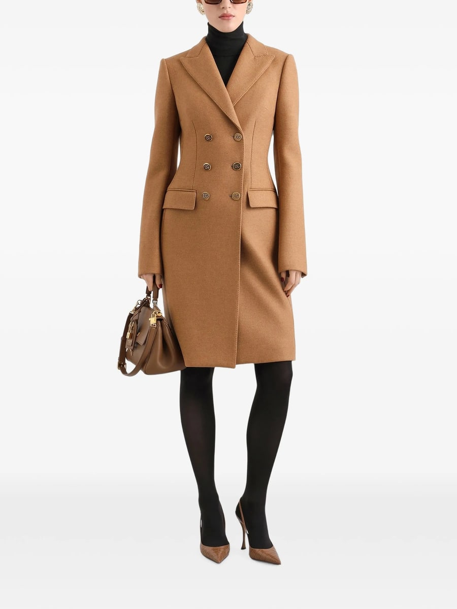 Dolce & Gabbana Dolce & Gabbana Dolce Double-breasted Wool Coat, view 3