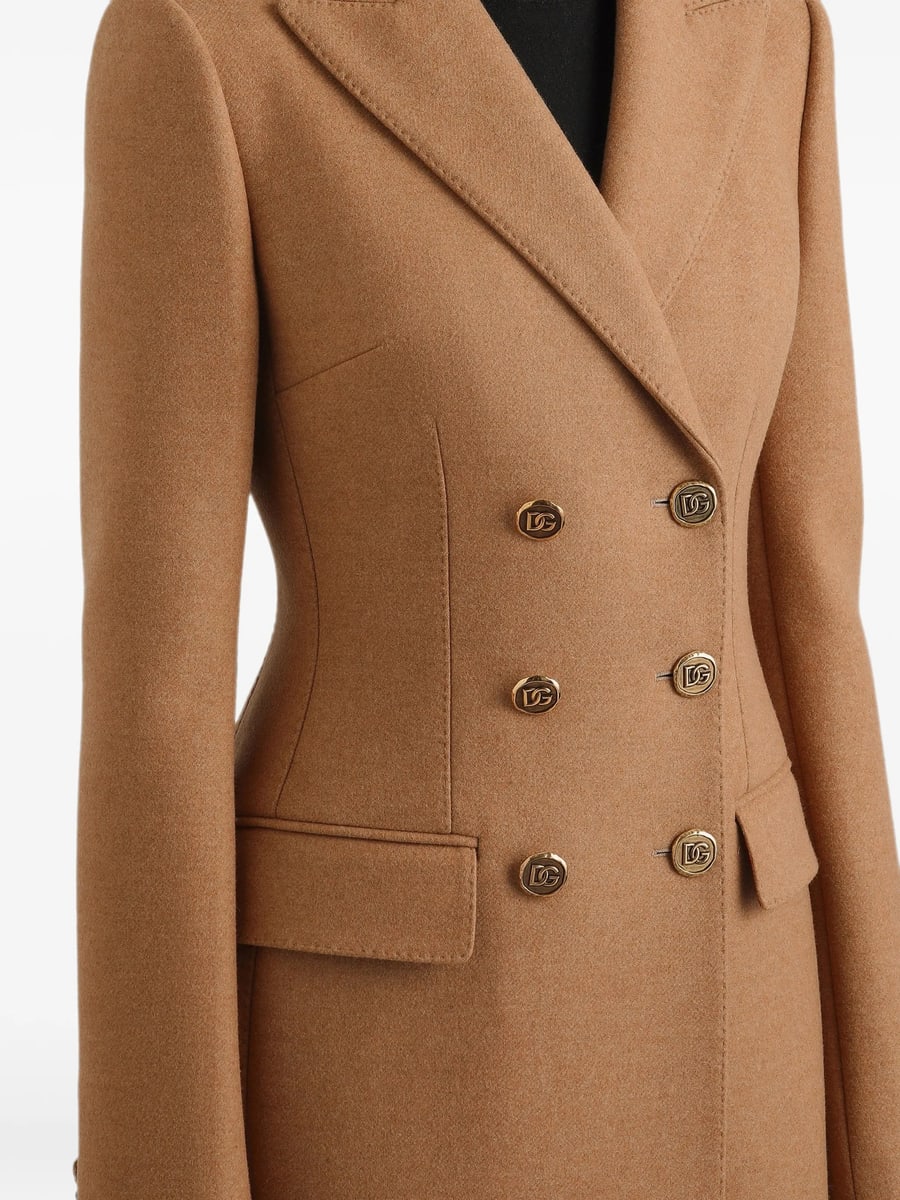 Dolce & Gabbana Dolce & Gabbana Dolce Double-breasted Wool Coat, view 4