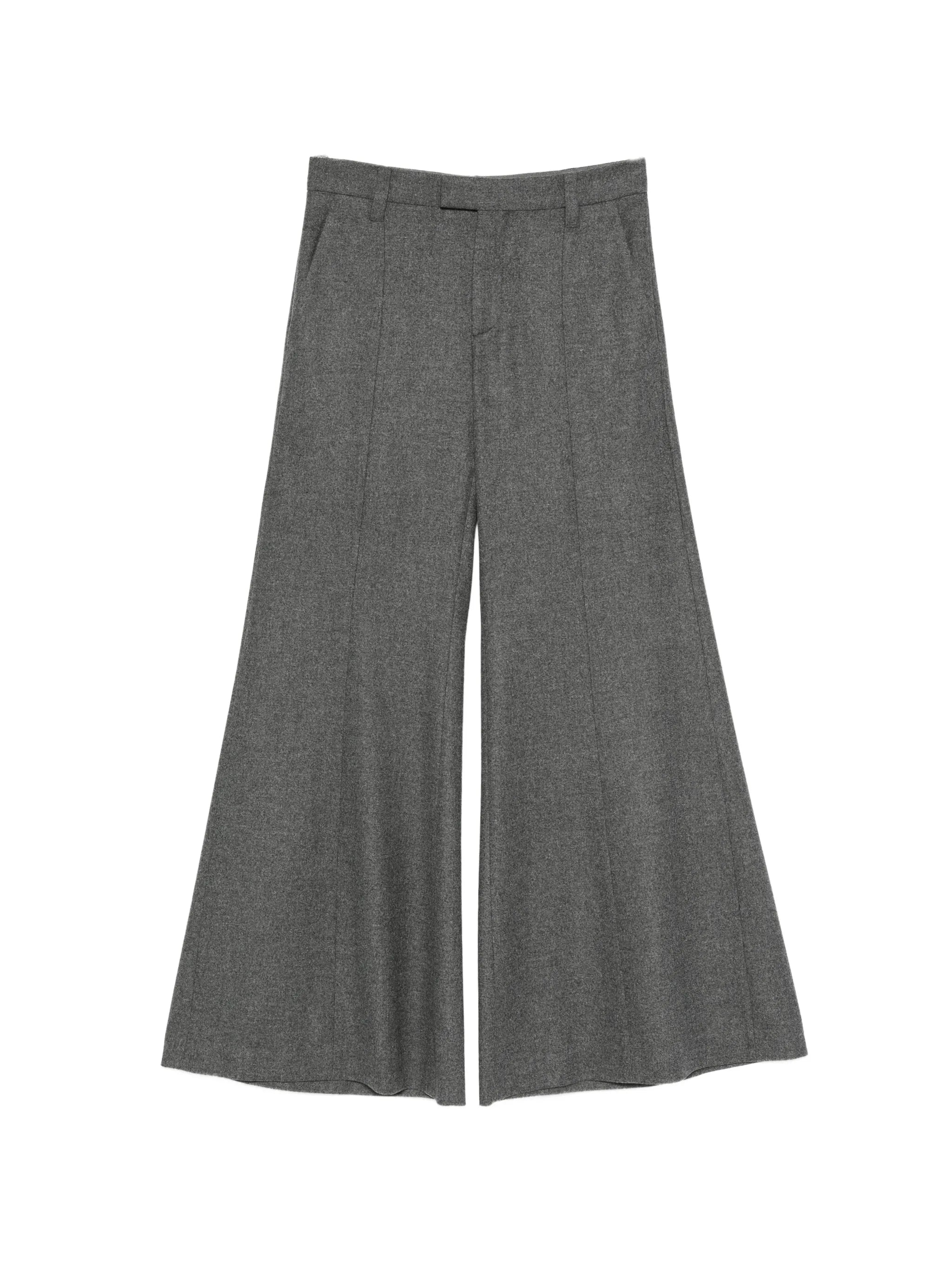 Brunello Cucinelli Brunello Cucinelli Pressed-crease Wide-leg Wool Trousers