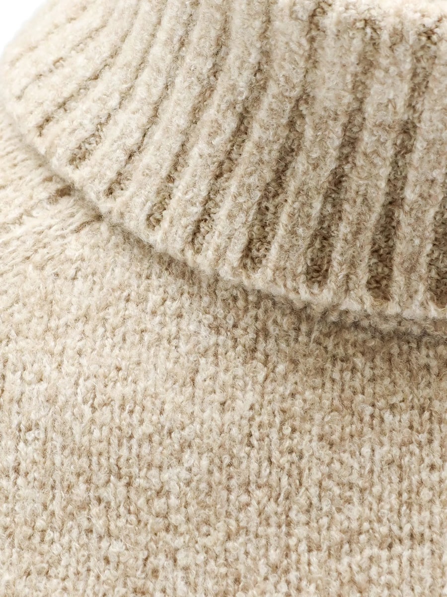 Brunello Cucinelli Brunello Cucinelli Raglan-sleeve Roll-neck Sweater, view 3