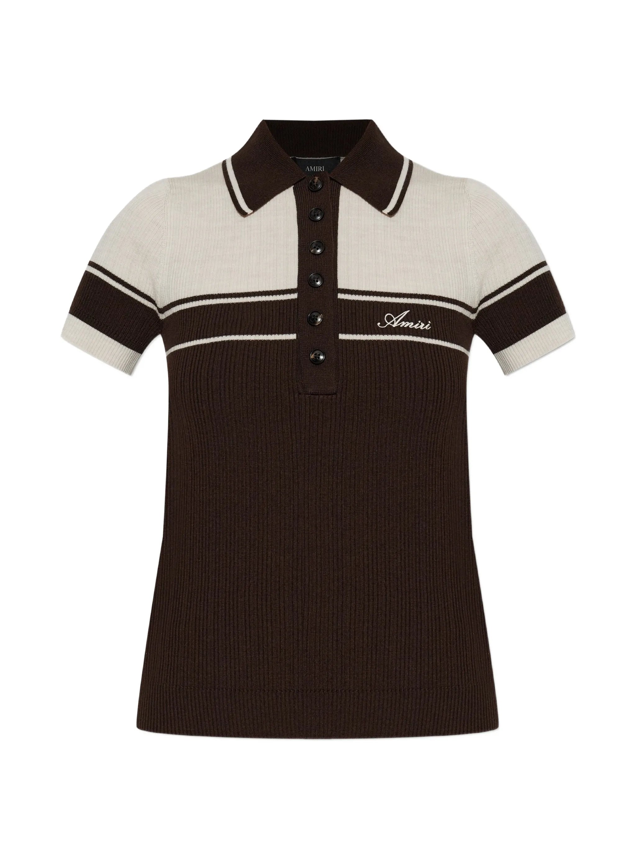 Amiri Amiri Wool Polo Shirt With Embroidered Logo