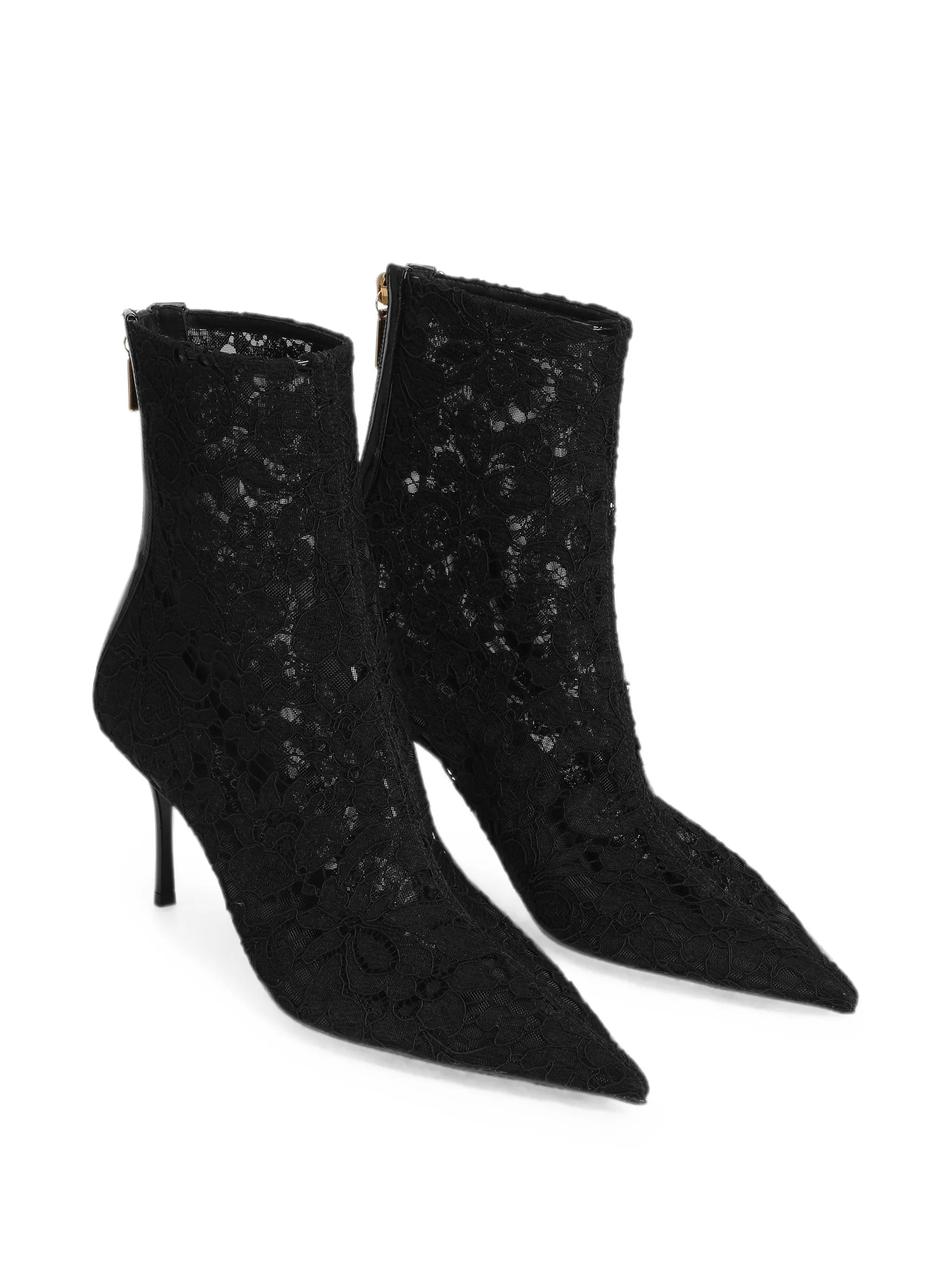 Dolce & Gabbana Dolce & Gabbana Ankle Boots In Lace, view 2