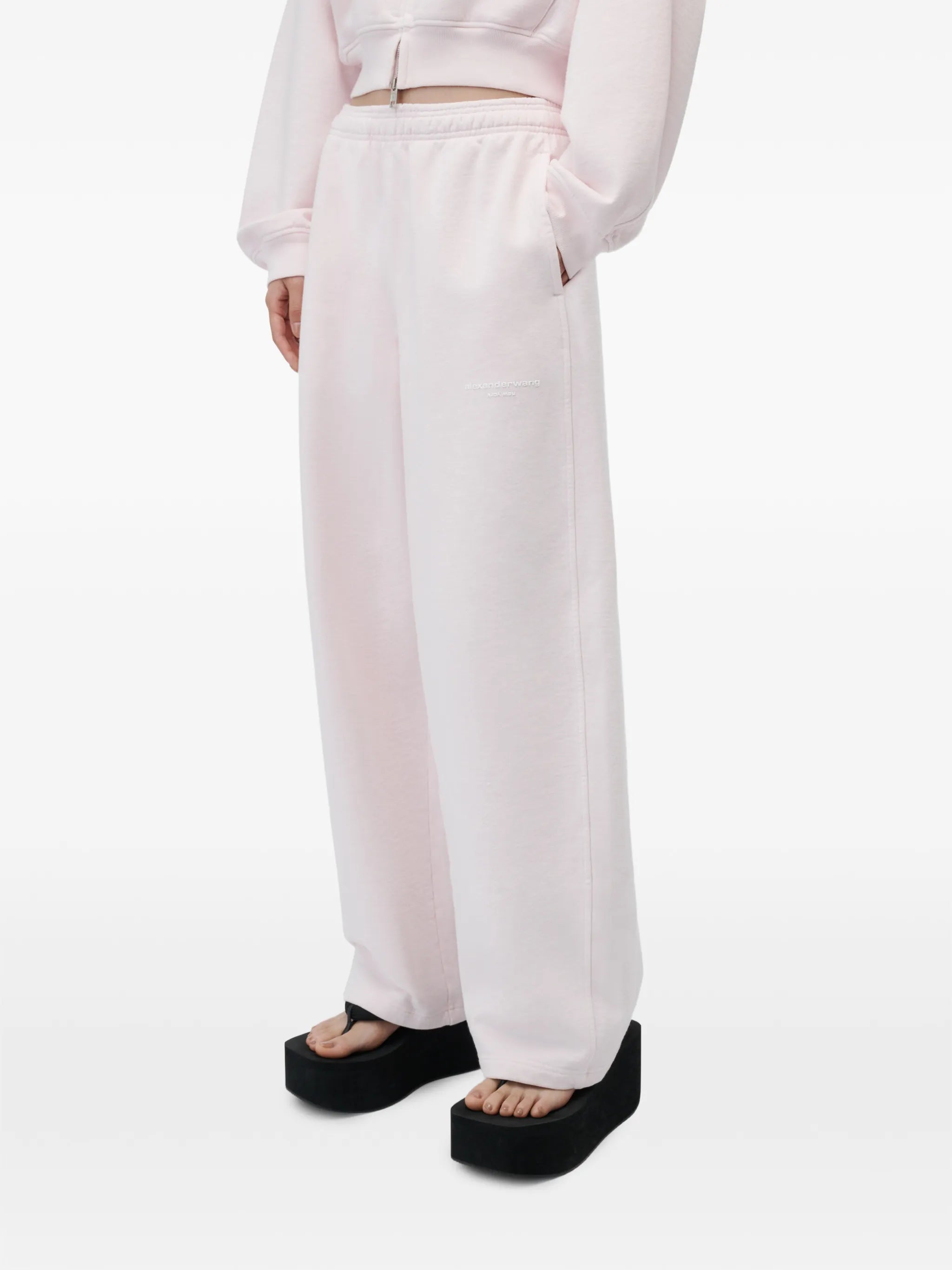 Alexander Wang Alexander Wang MID-RISE RELAXED SWEATPANT W/ LOGO PRINT, view 2
