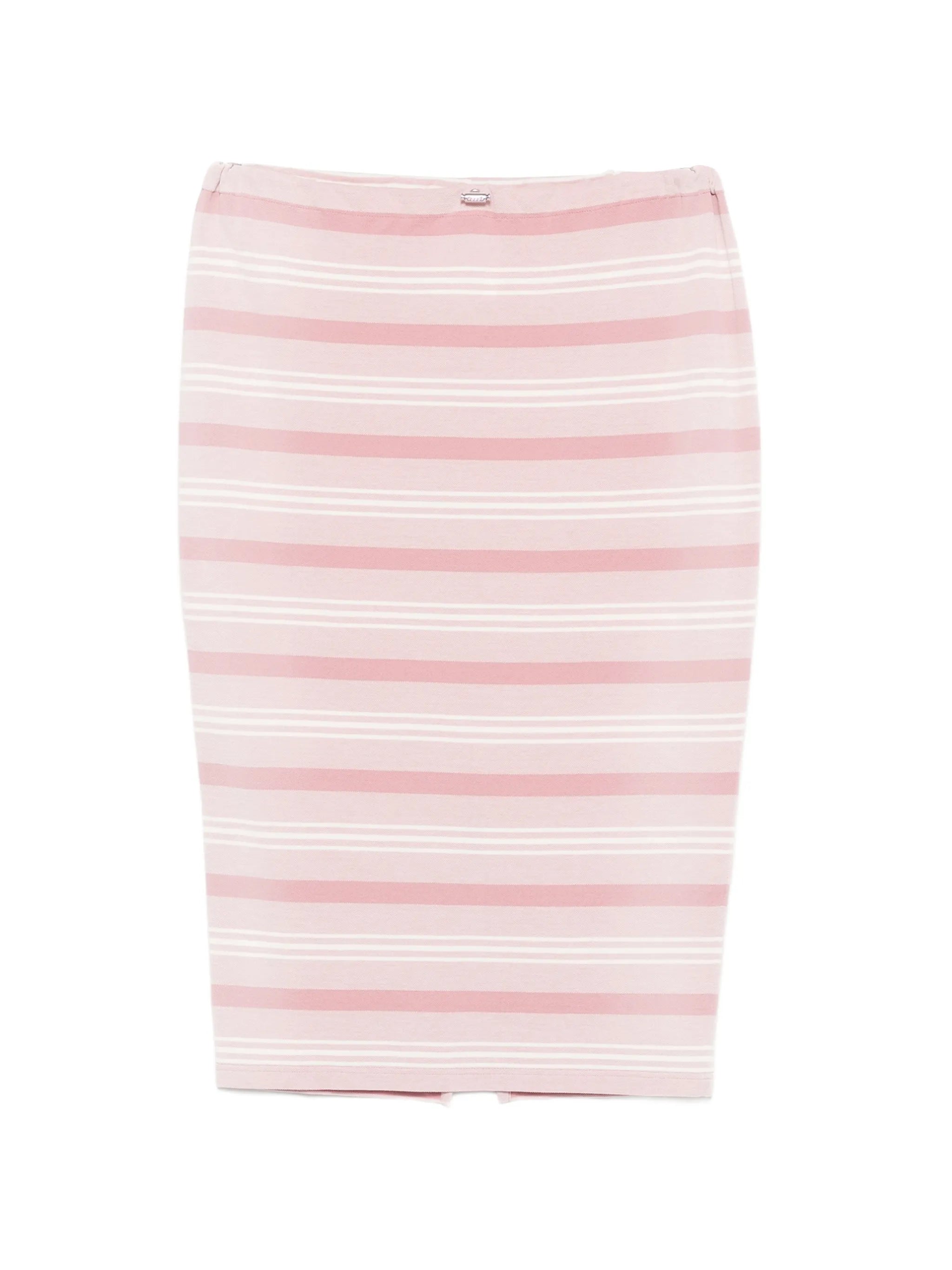 Prada Prada Bayadere Striped Midi Skirt