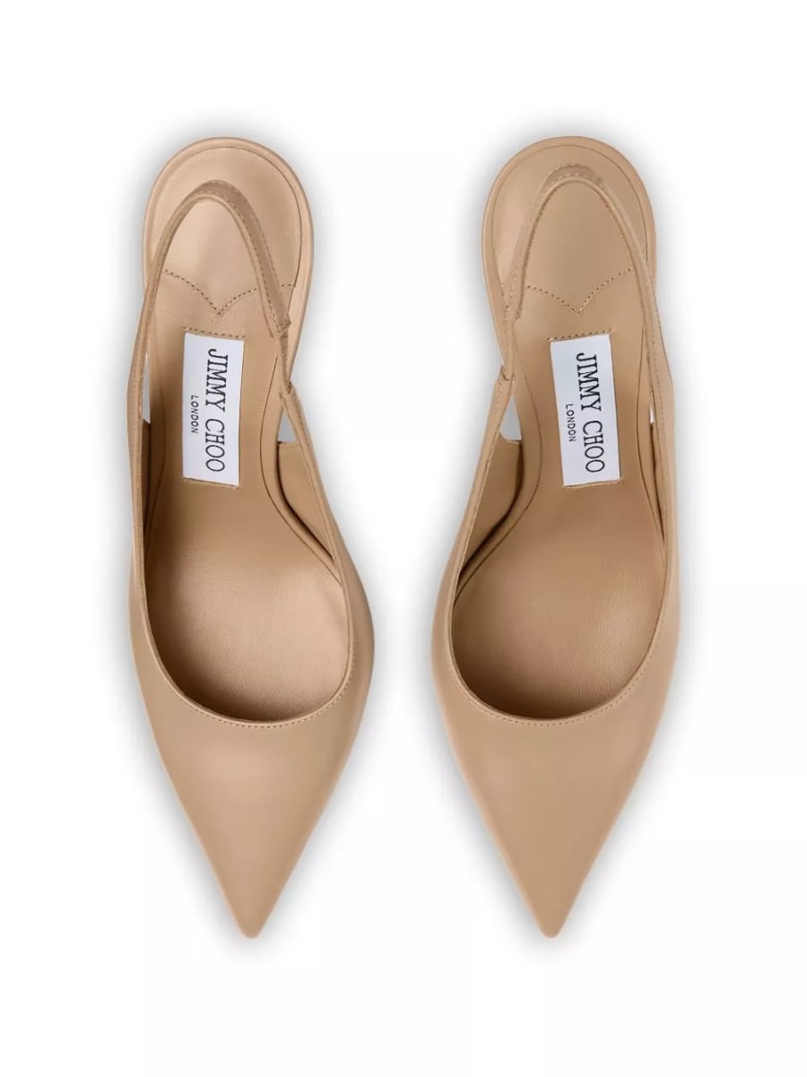 Jimmy Choo Love leather slingback pumps, view 4
