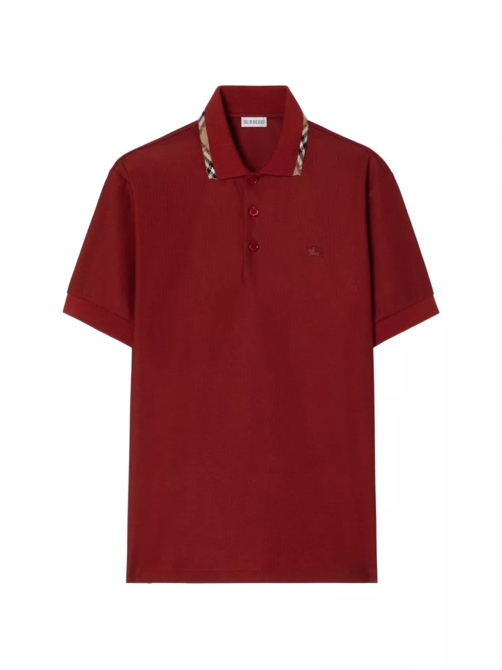 Burberry la polo in cotone con logo