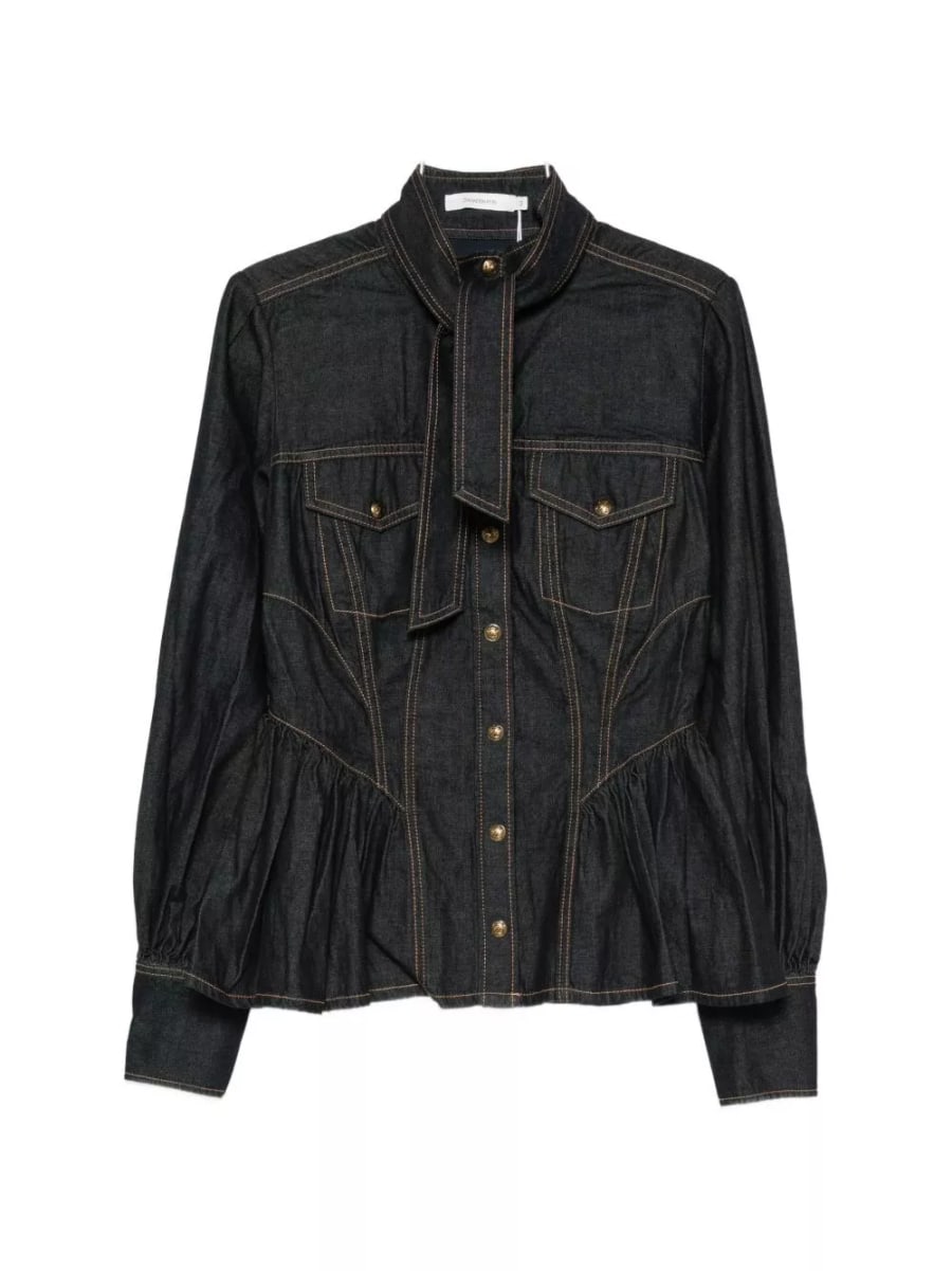 Zimmermann Camicia in denim di cotone