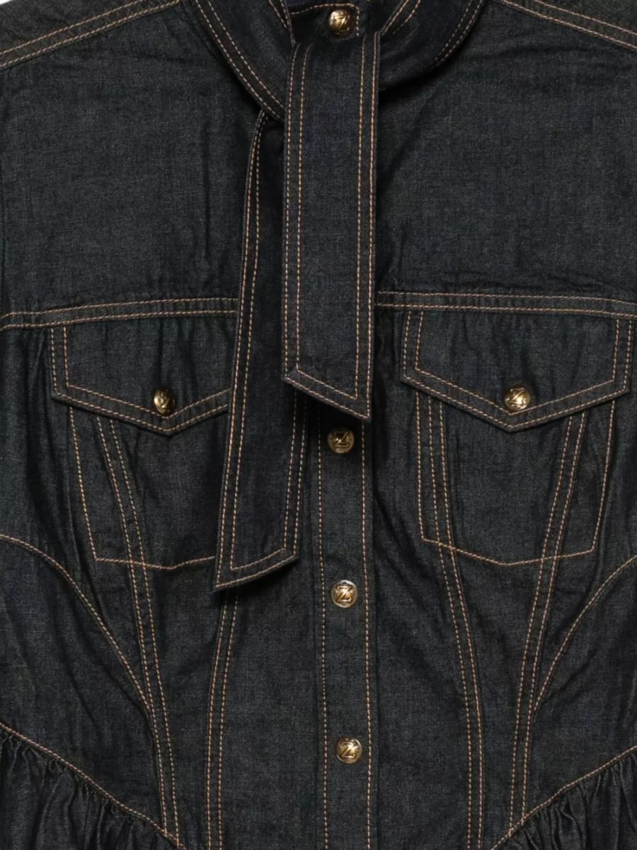 Zimmermann Camicia in denim di cotone, view 3