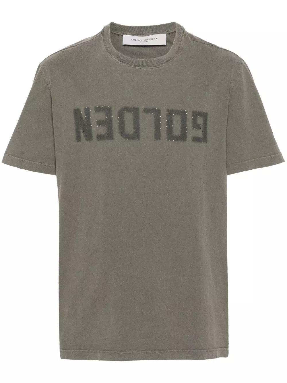 Golden Goose T-shirt in cotone dorato