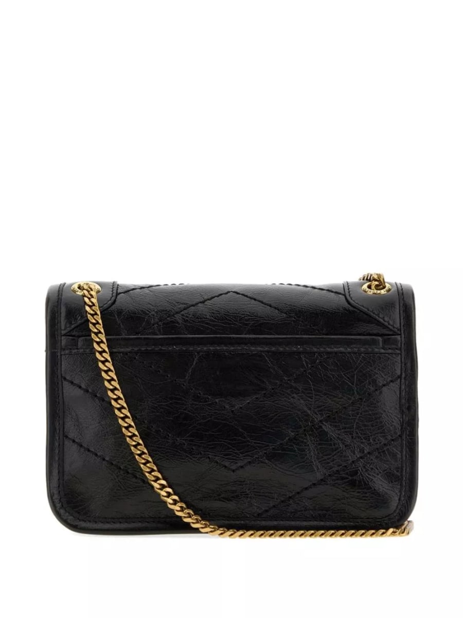 Saint Laurent Borsa a spalla mini in pelle Niki, view 2