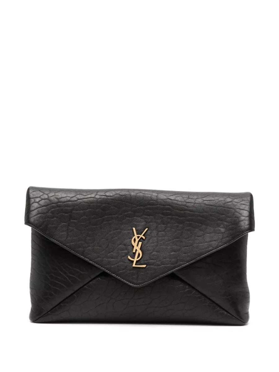 Saint Laurent Clutch in pelle grande Envelope Cassandre
