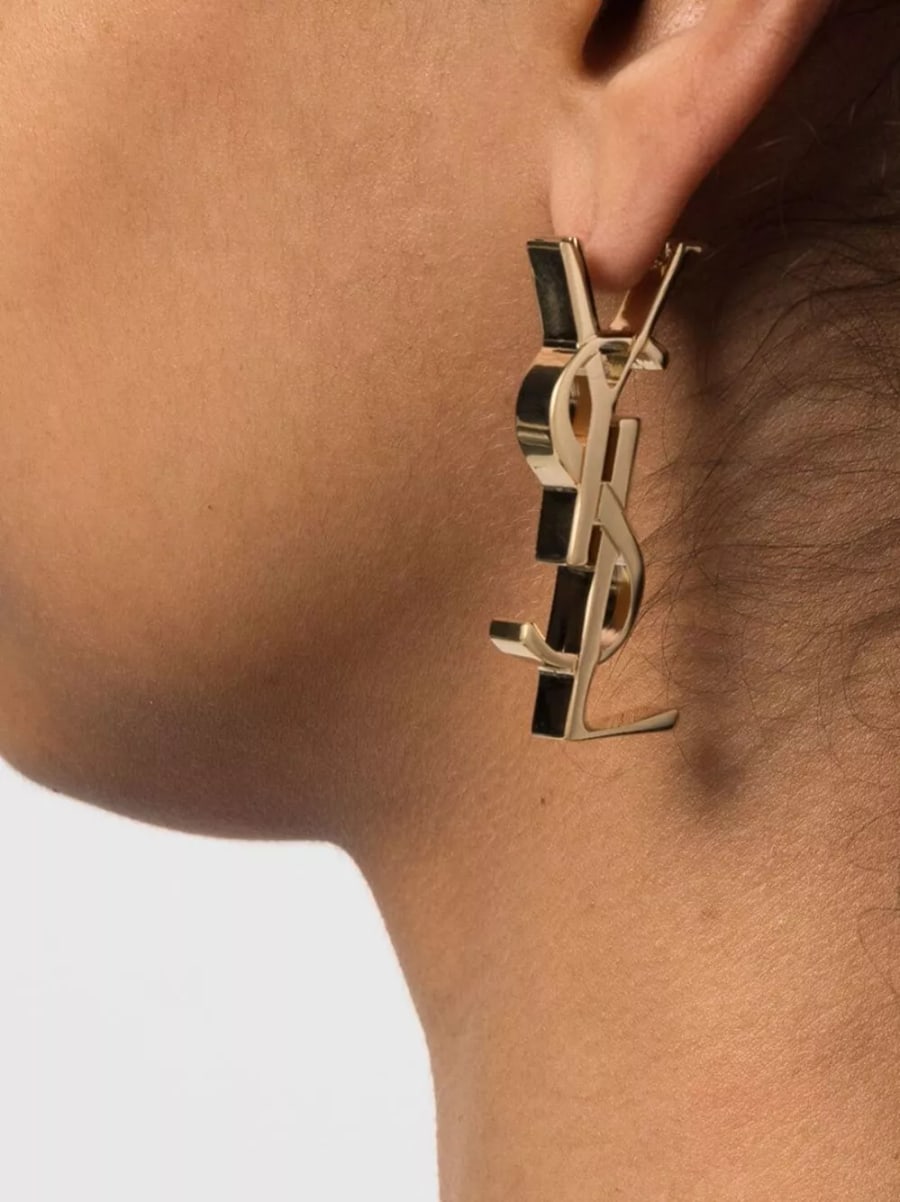 Saint Laurent Orecchino singolo Cassandre, view 2