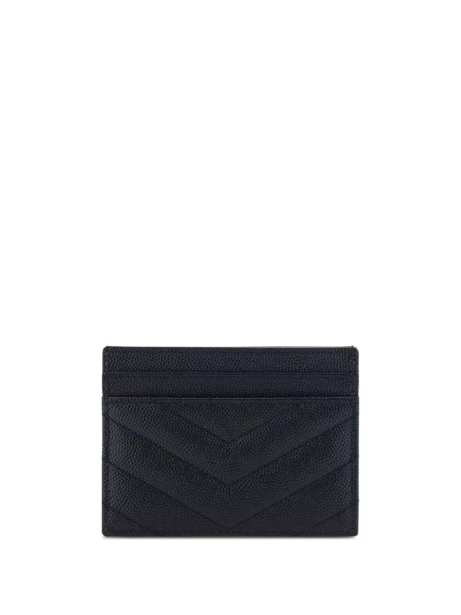Saint Laurent Portacarte in pelle Cassandre, view 3