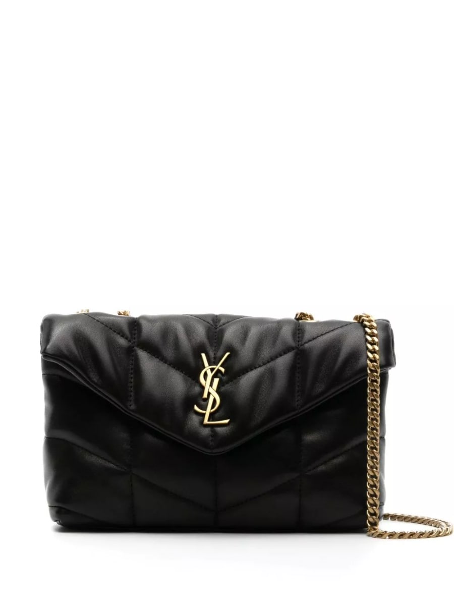 Saint Laurent Borsa a spalla mini in pelle Puffer Toy