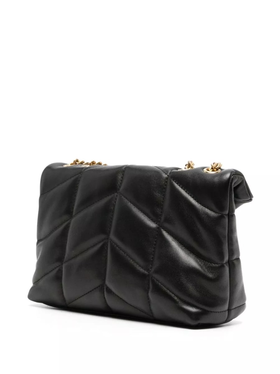 Saint Laurent Borsa a spalla mini in pelle Puffer Toy, view 2