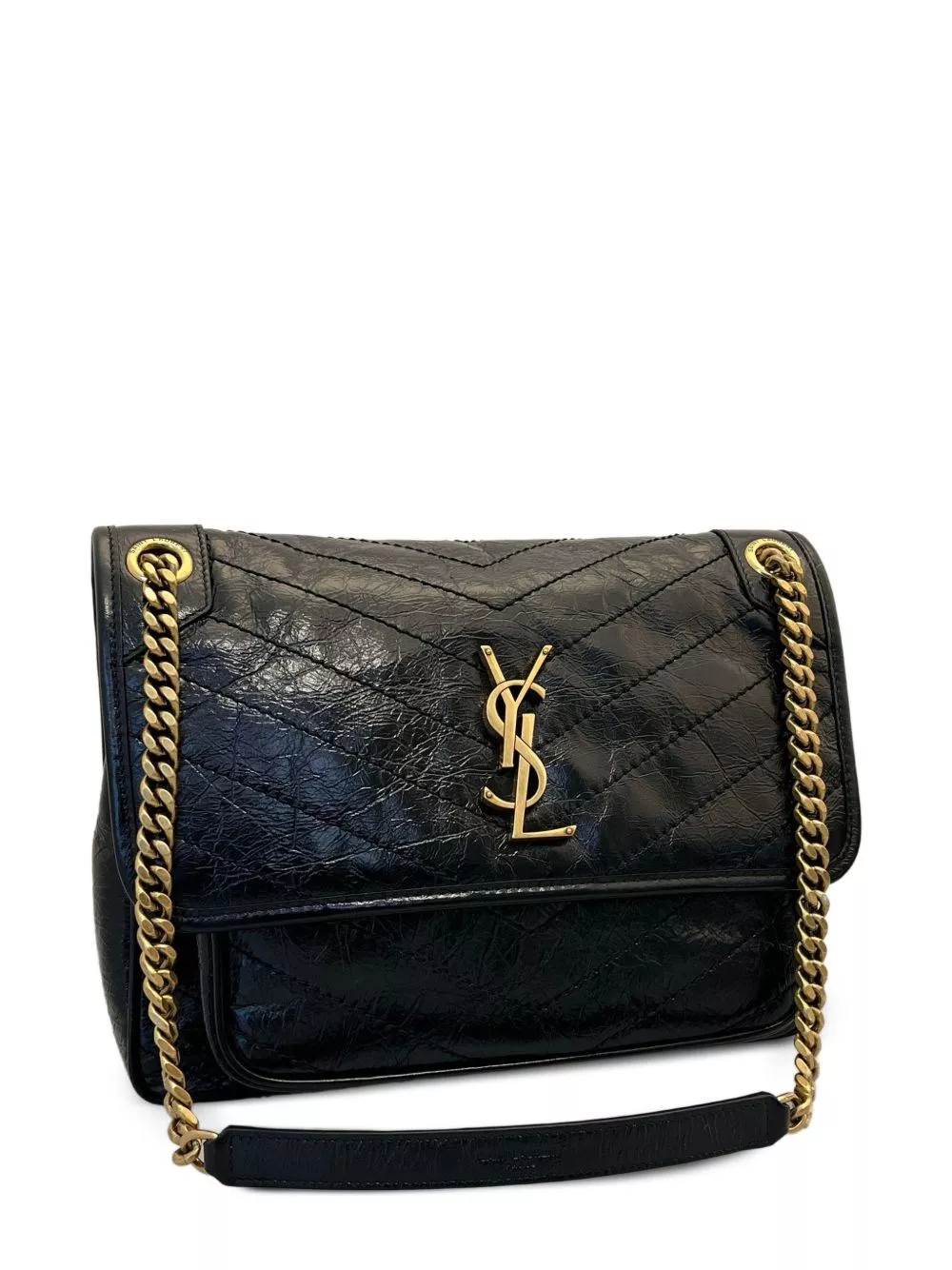 Saint Laurent Borsa a spalla mini in pelle Niki