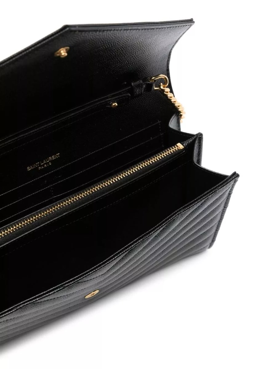 Saint Laurent Borsa mini in pelle Cassandre, view 4