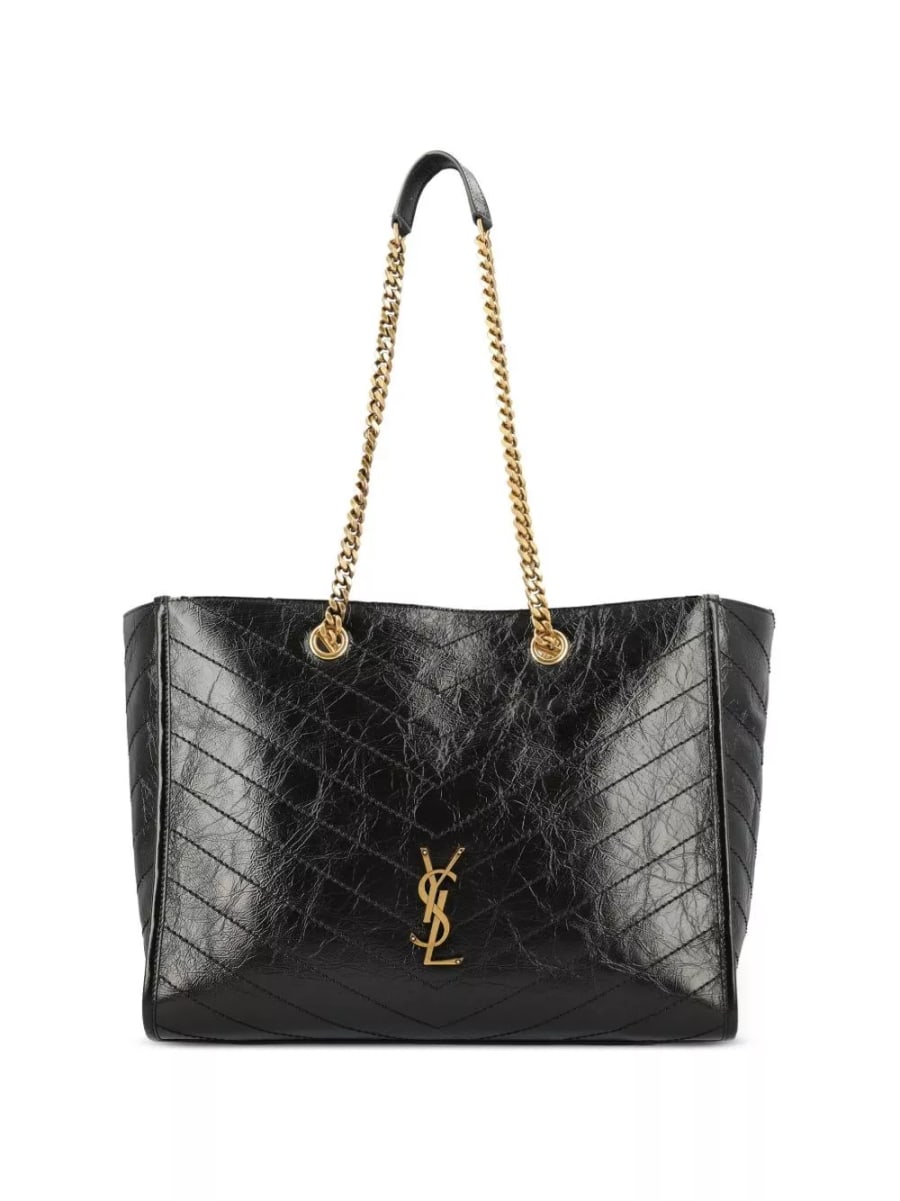 Saint Laurent Niki e/w borsa tote in pelle scamosciata