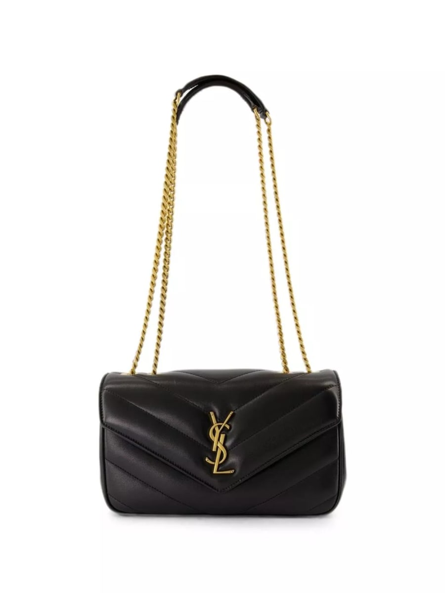 Saint Laurent Borsa a spalla piccola in pelle scamosciata LouLou