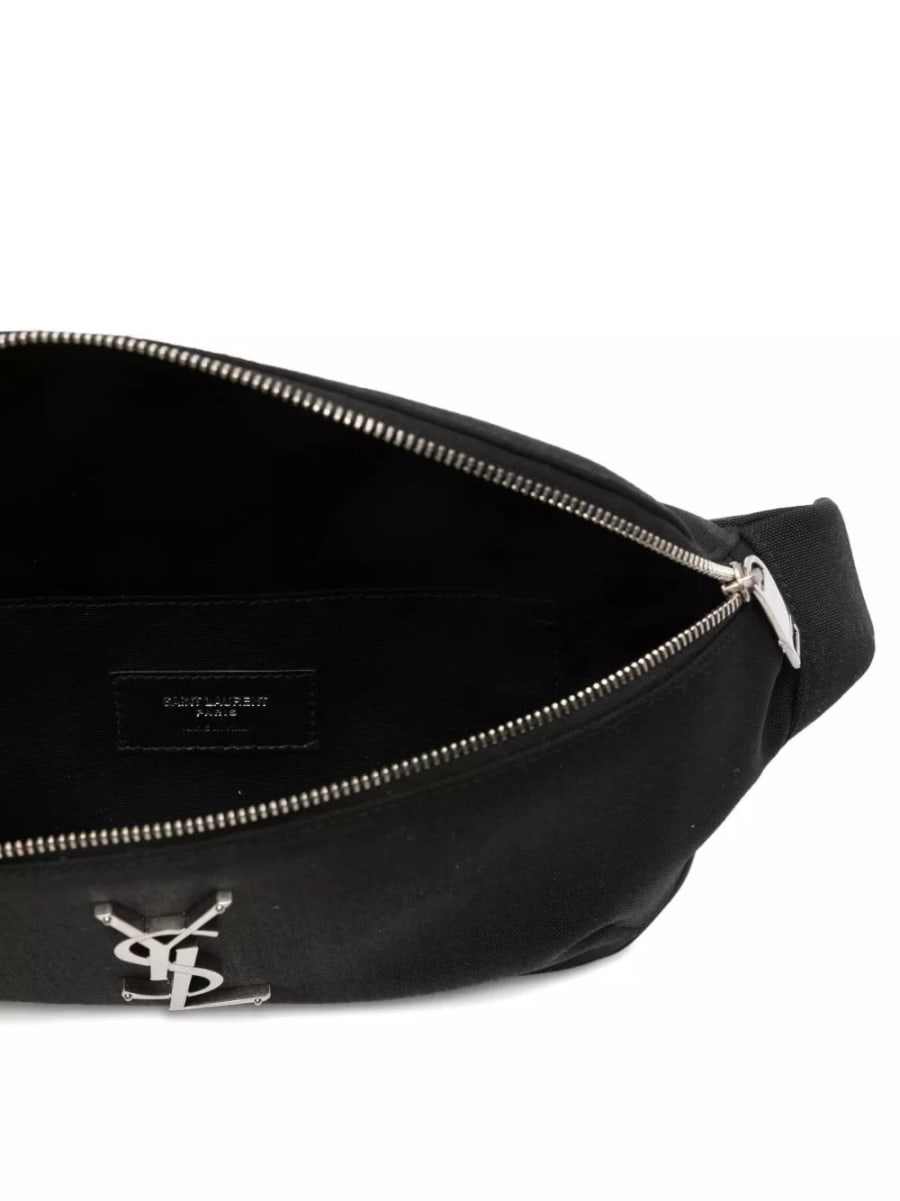 Saint Laurent logo pouch, view 3