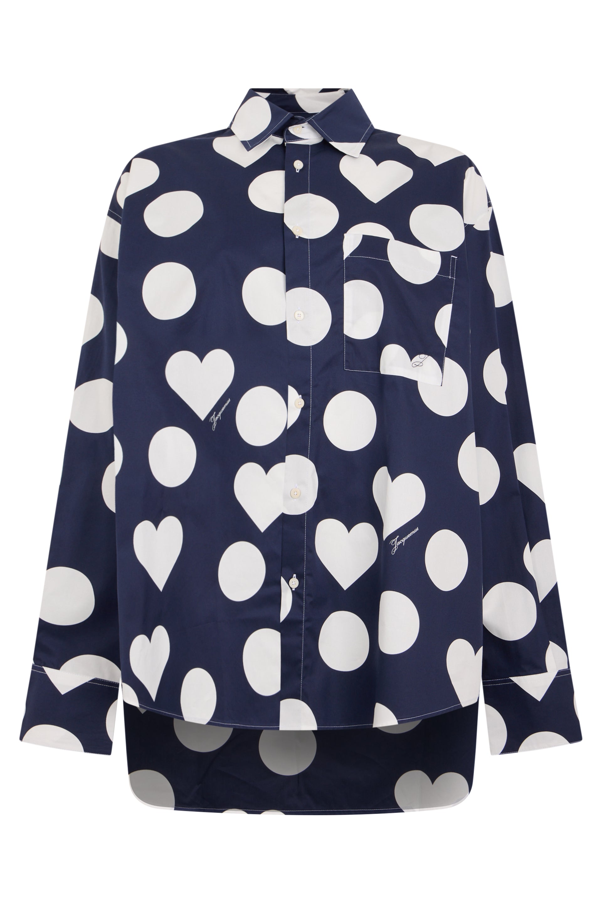 Jacquemus Camicia con cuori e pois