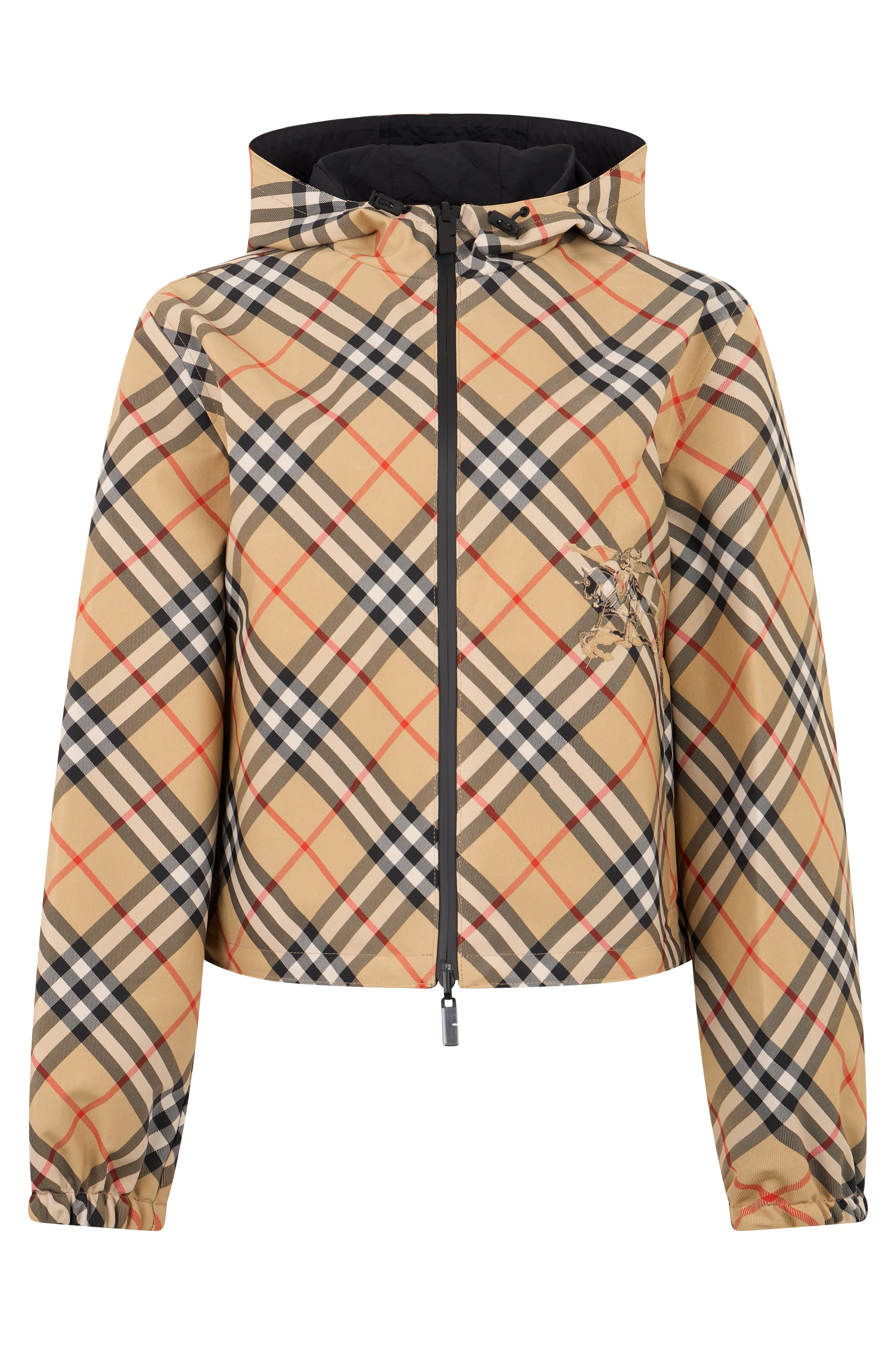 Burberry Giacca con Cappuccio a Quadri