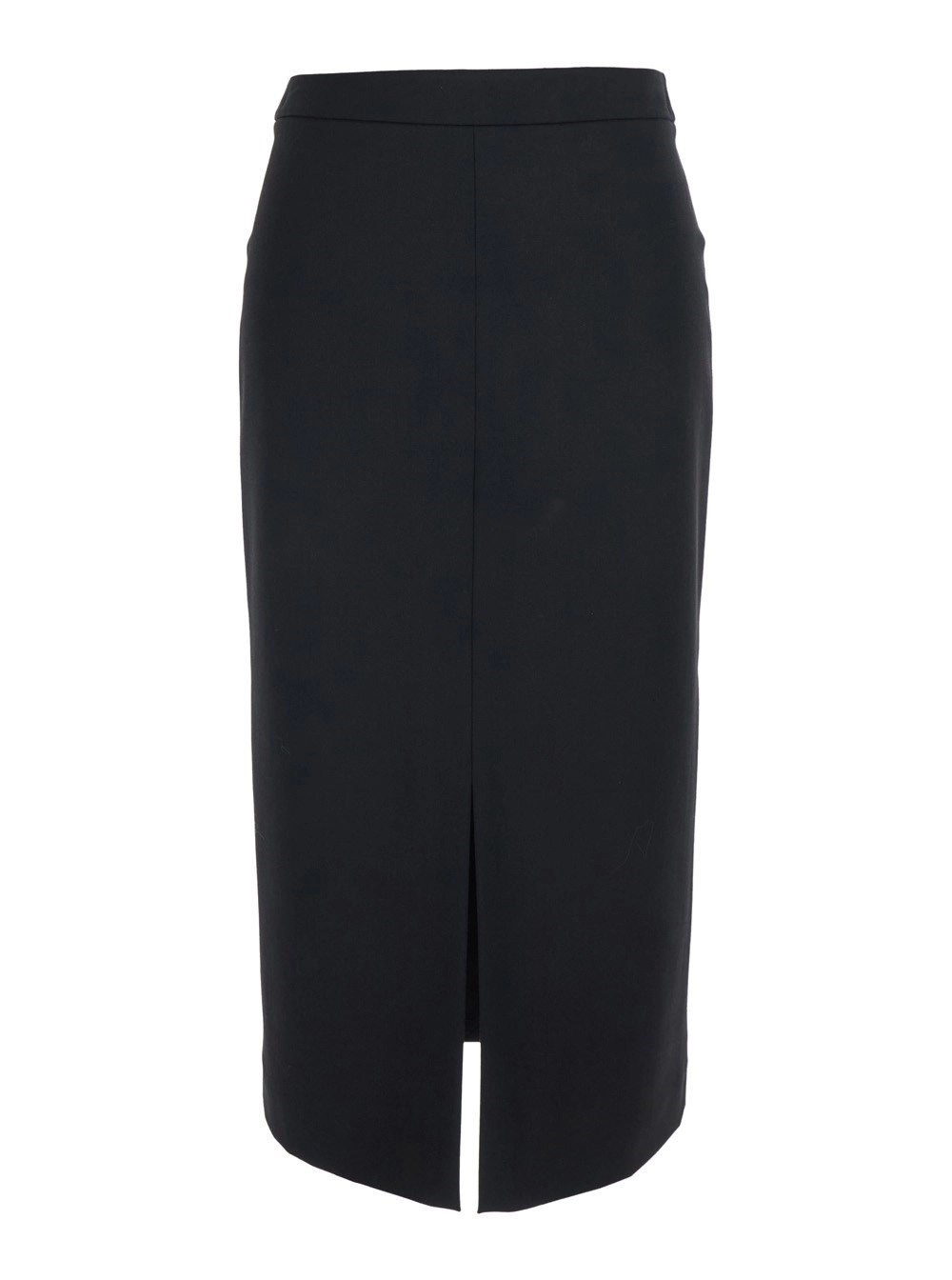 Jucca Gonna Pantalone Nera con Taglio Aderente e Chiusura Posteriore in Tessuto Tecnico Donna