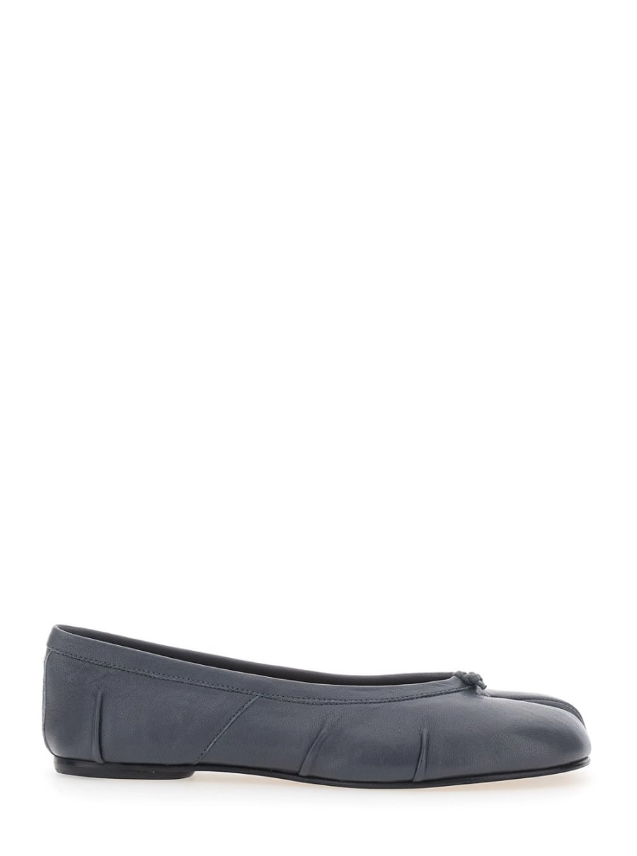 Maison Margiela Ballerine con punta Tabi in pelle blu donna