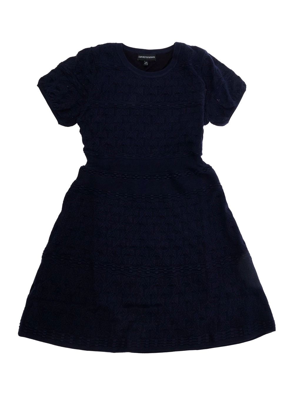 Emporio armani kids Abito blu con dettagli sofisticati in Tessuto e per bambino