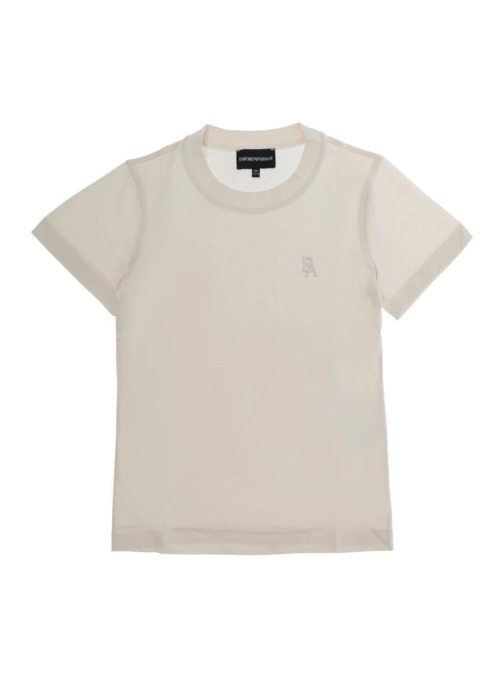 Emporio armani kids Tshirt Emporio Armani Kids con logo e maniche corte in Cotone Bianco Bambino