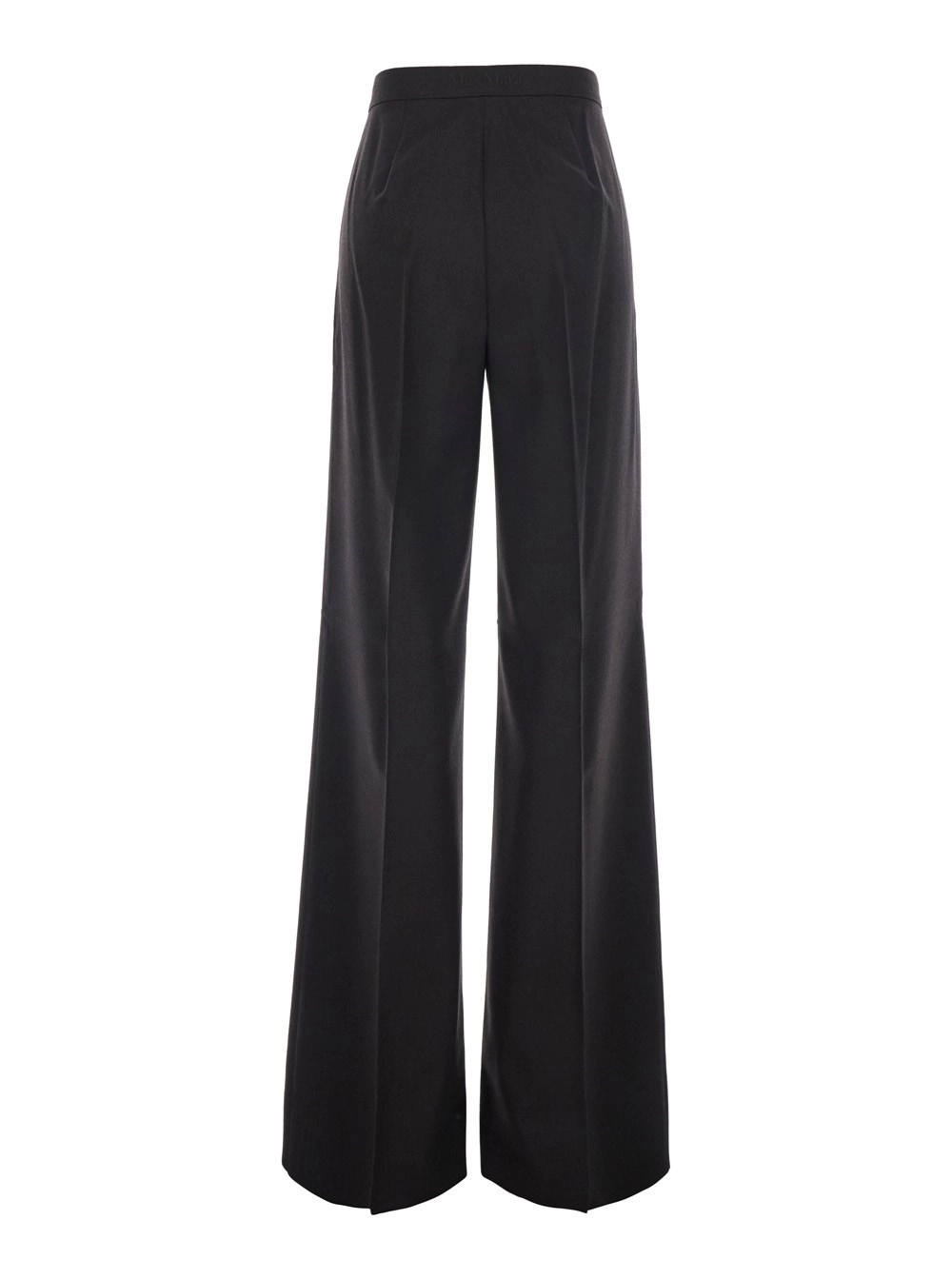 Max Mara Pantaloni marroni con tasche e chiusura zip in tessuto tecnico donna, view 2