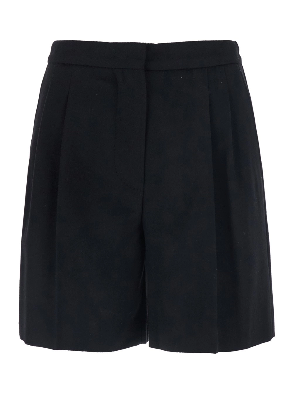Max Mara Studio Pantaloni neri con dettagli eleganti in Tessuto tecnico per donna