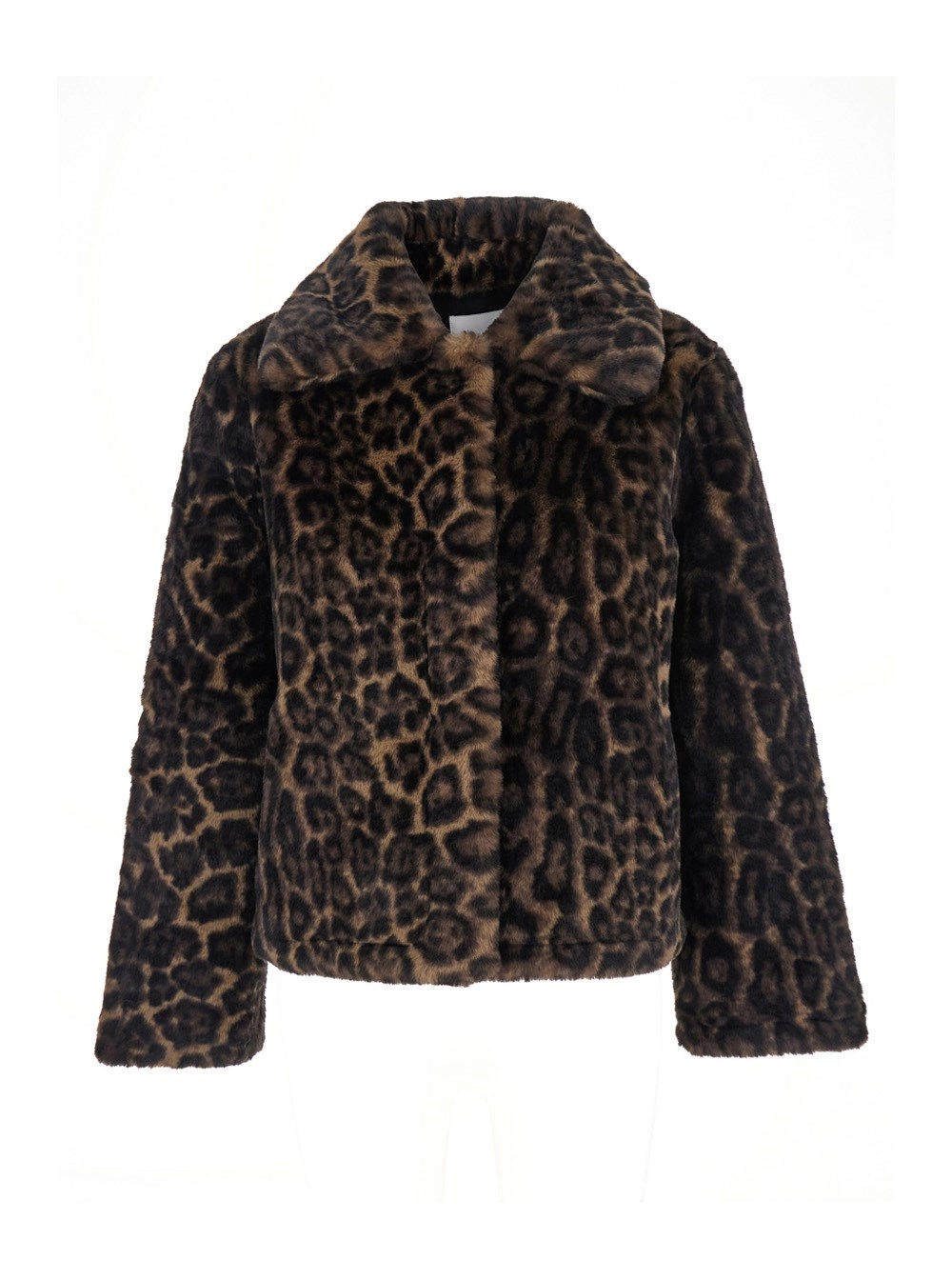 Apparis Pelliccia con Motivo Leopardato All-Over in Eco-Pelliccia Marrone Donna