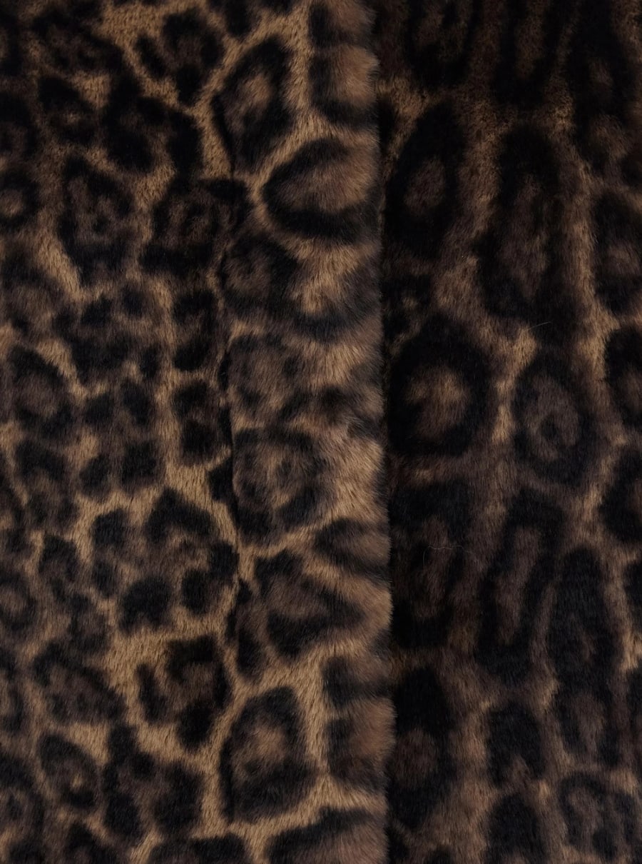 Apparis Pelliccia con Motivo Leopardato All-Over in Eco-Pelliccia Marrone Donna, view 3