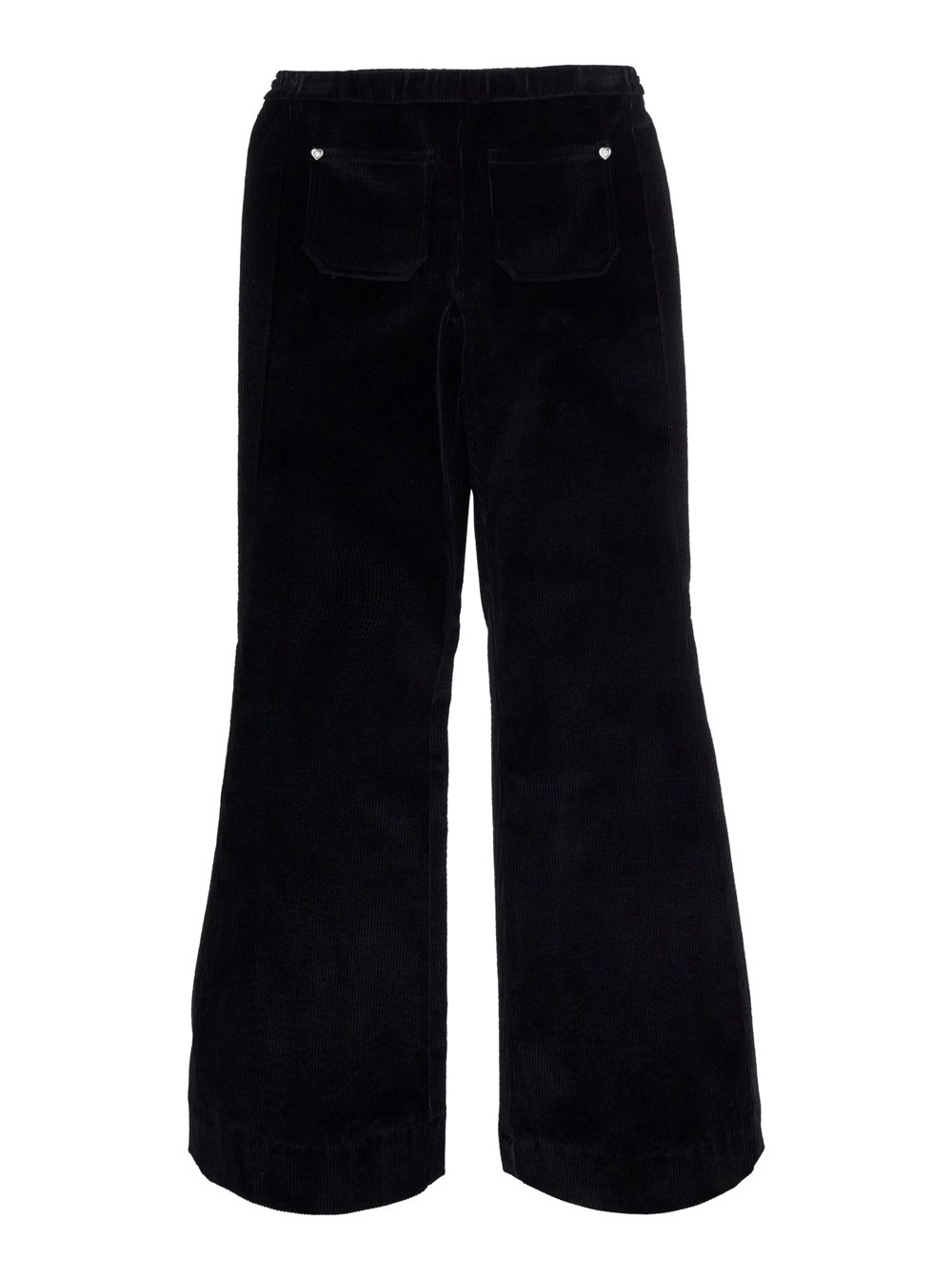 Monnalisa kids Pantaloni con dettagli in raso e tasche laterali in nero Donna