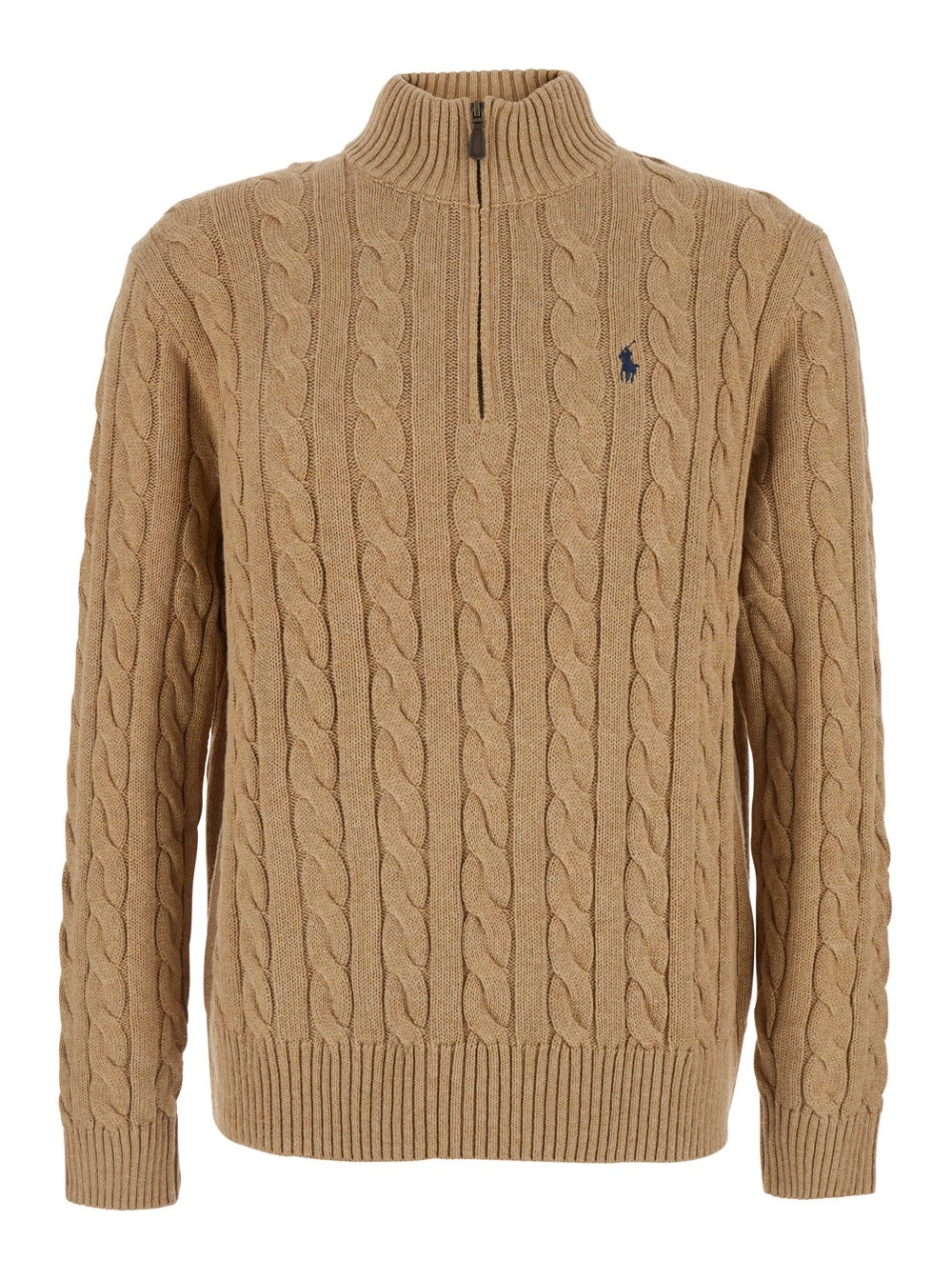 Polo Ralph Lauren MAGLIA COLLO ZIP COTONE