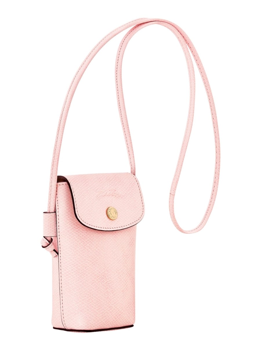 Longchamp Borsa Mini 'Epure' Custodia per Cellulare con Laccio in Pelle Rosa Donna, view 2