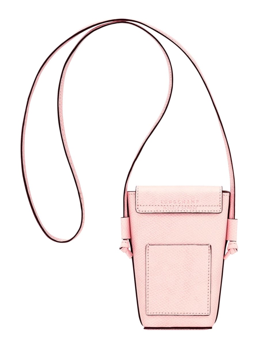 Longchamp Borsa Mini 'Epure' Custodia per Cellulare con Laccio in Pelle Rosa Donna, view 3