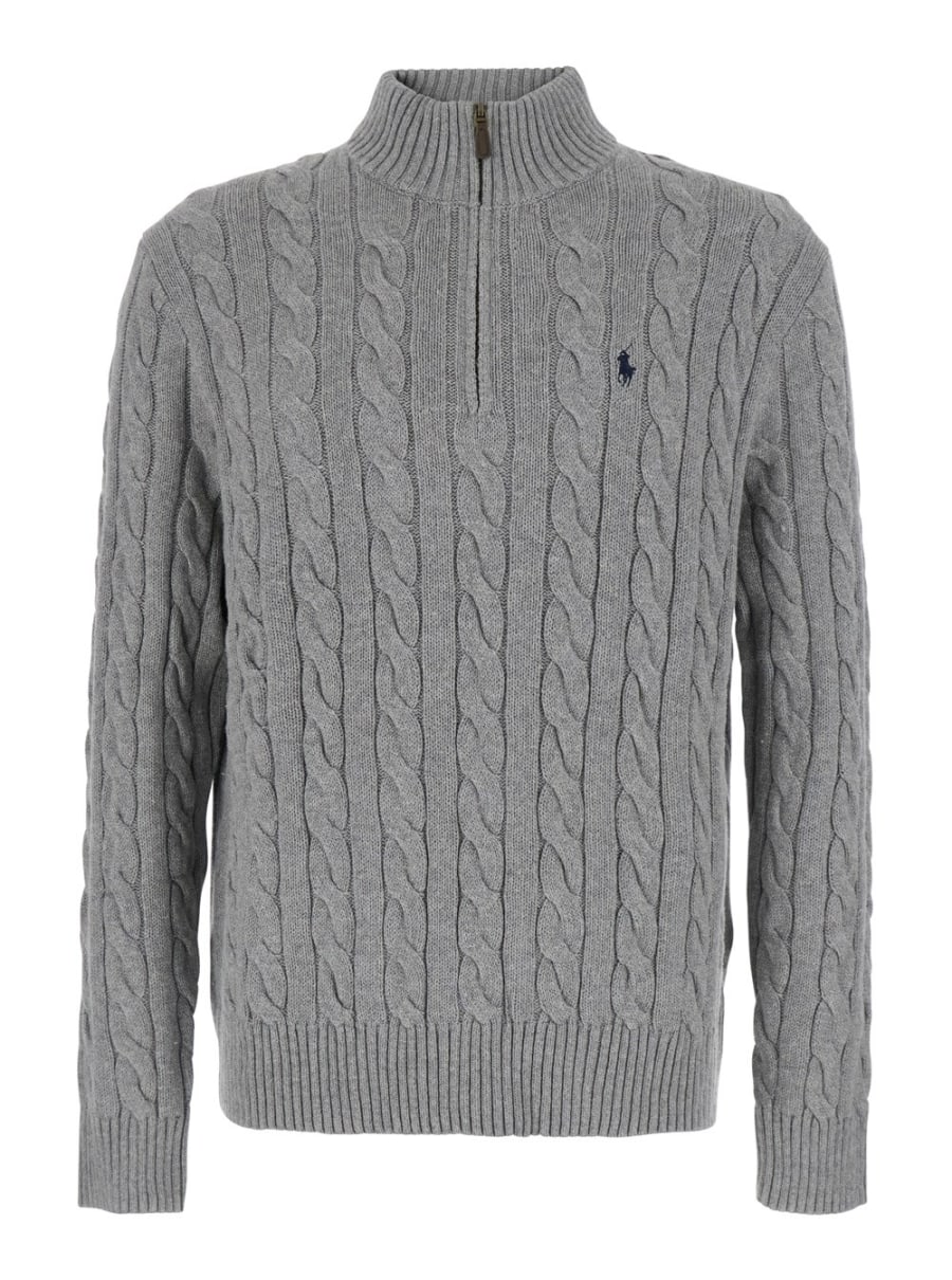 Polo Ralph Lauren MAGLIA COLLO ZIP COTONE