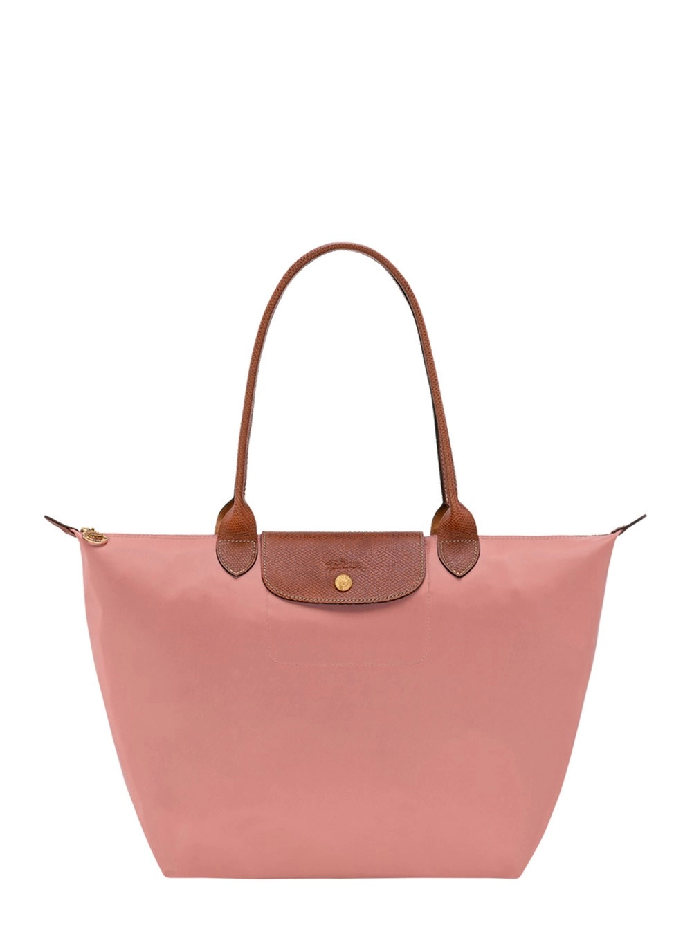 Longchamp Borsa Shopping 'Le Pliage Original' con Logo Impresso in Tela Riciclata Rosa Donna