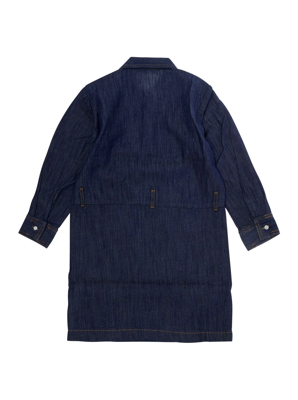 Marni kids Abito M01972M00XXMD350F0M01 con maniche lunghe e cotone Blu Bambina, view 2
