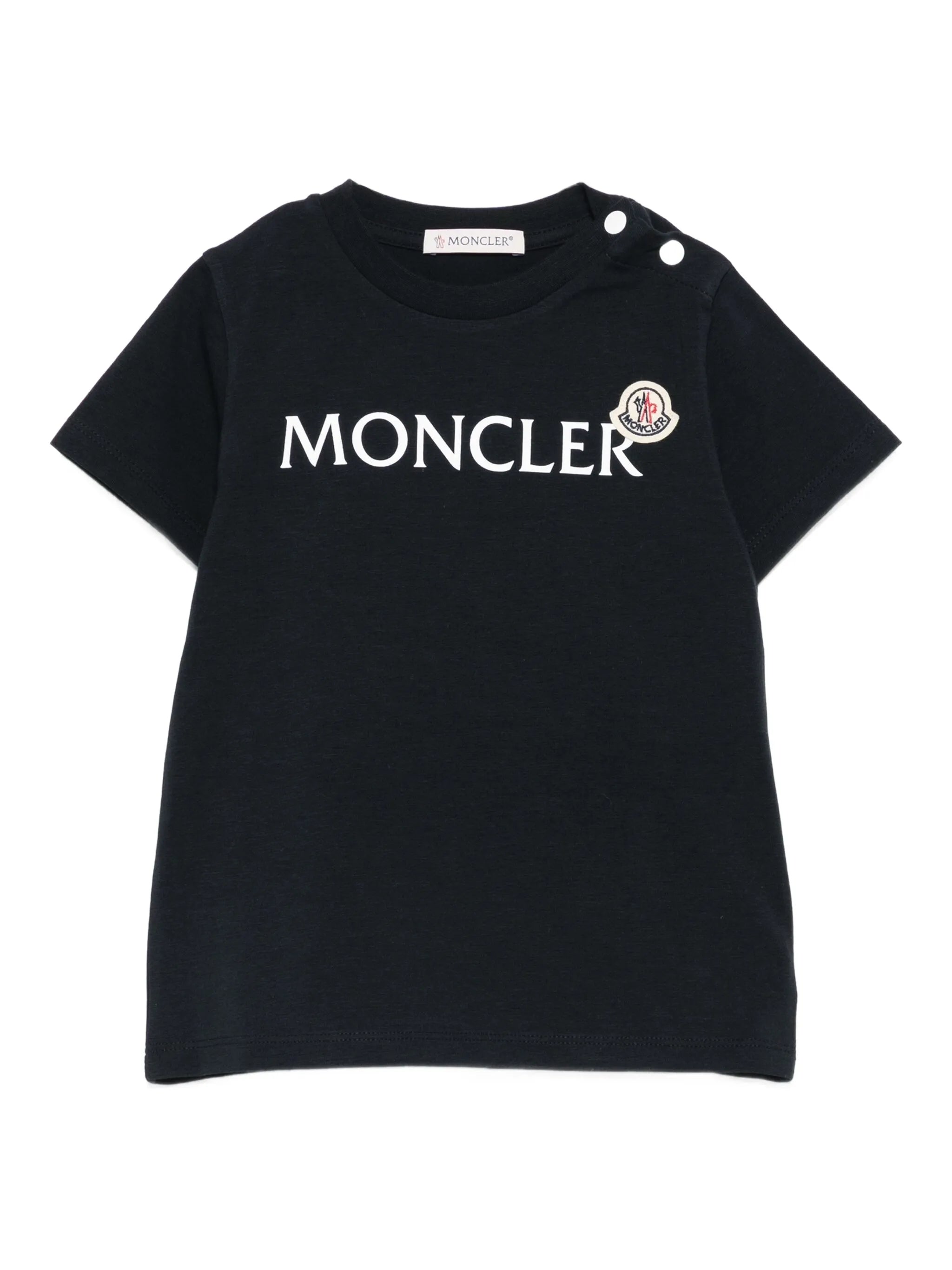 Moncler Moncler Logo-print Shoulder-button T-shirt