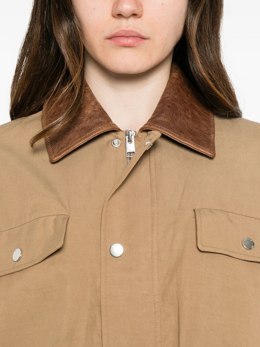 Frame Frame Leather-collar Jacket, view 4